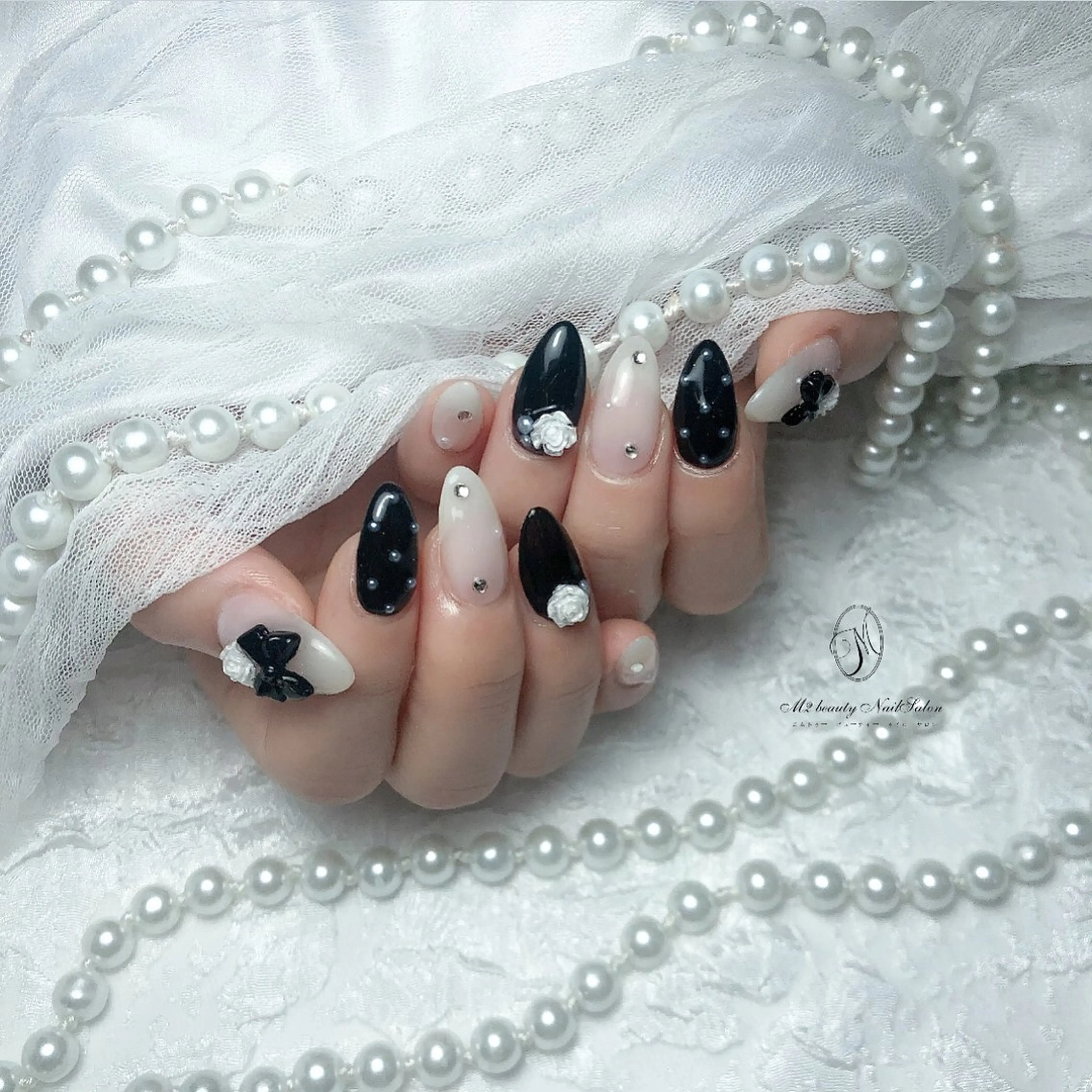 ネイル アートネイル 長さ出し ジェルネイル パラジェル スカルプネイル ハンドネイル M2 beauty Nankaのネイルデザイン