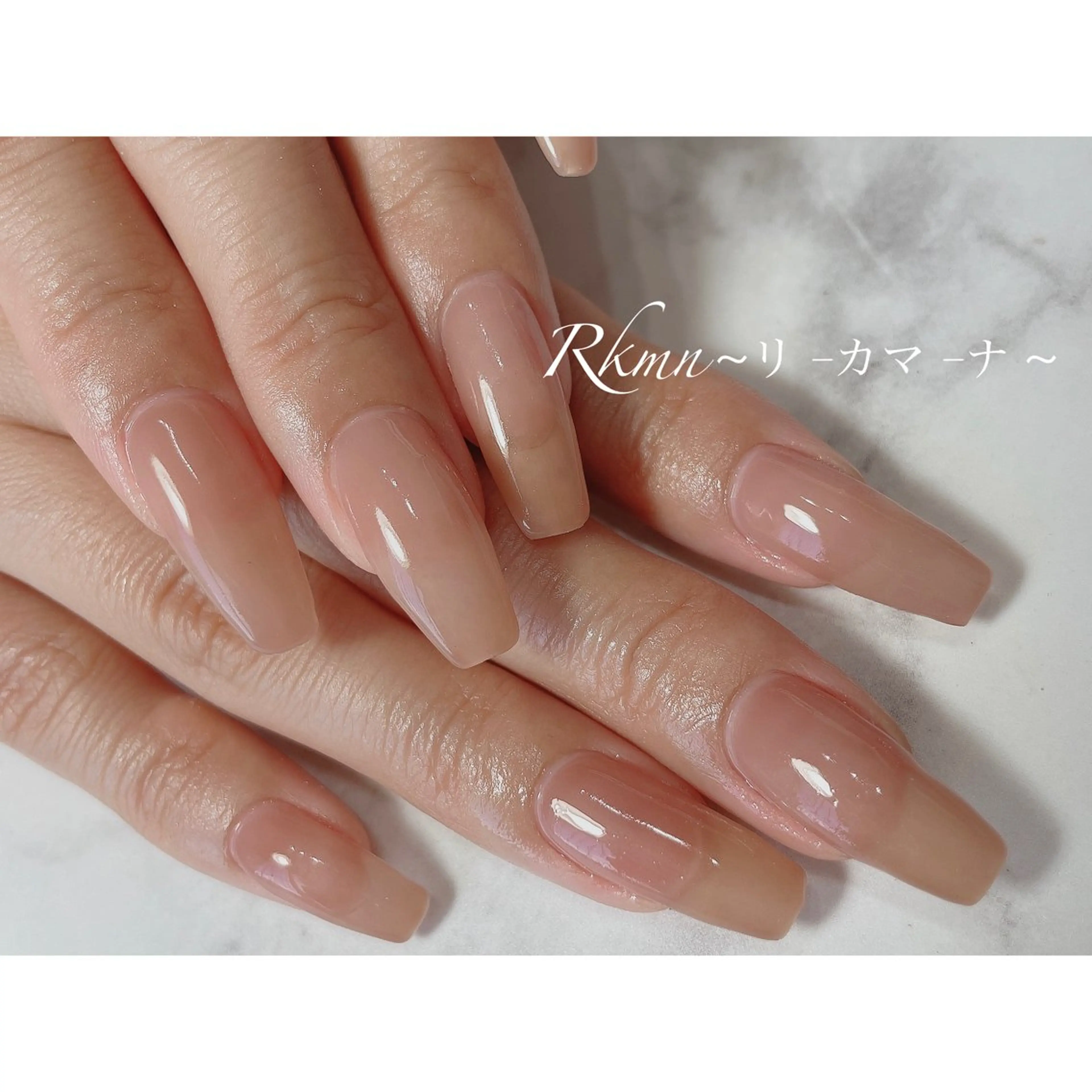 ネイル アートネイル ワンカラーネイル シンプルネイル 春ネイル ハンドネイル フットネイル ハンドケア Rkmn ~リ-カマ-ナ~のネイルデザイン