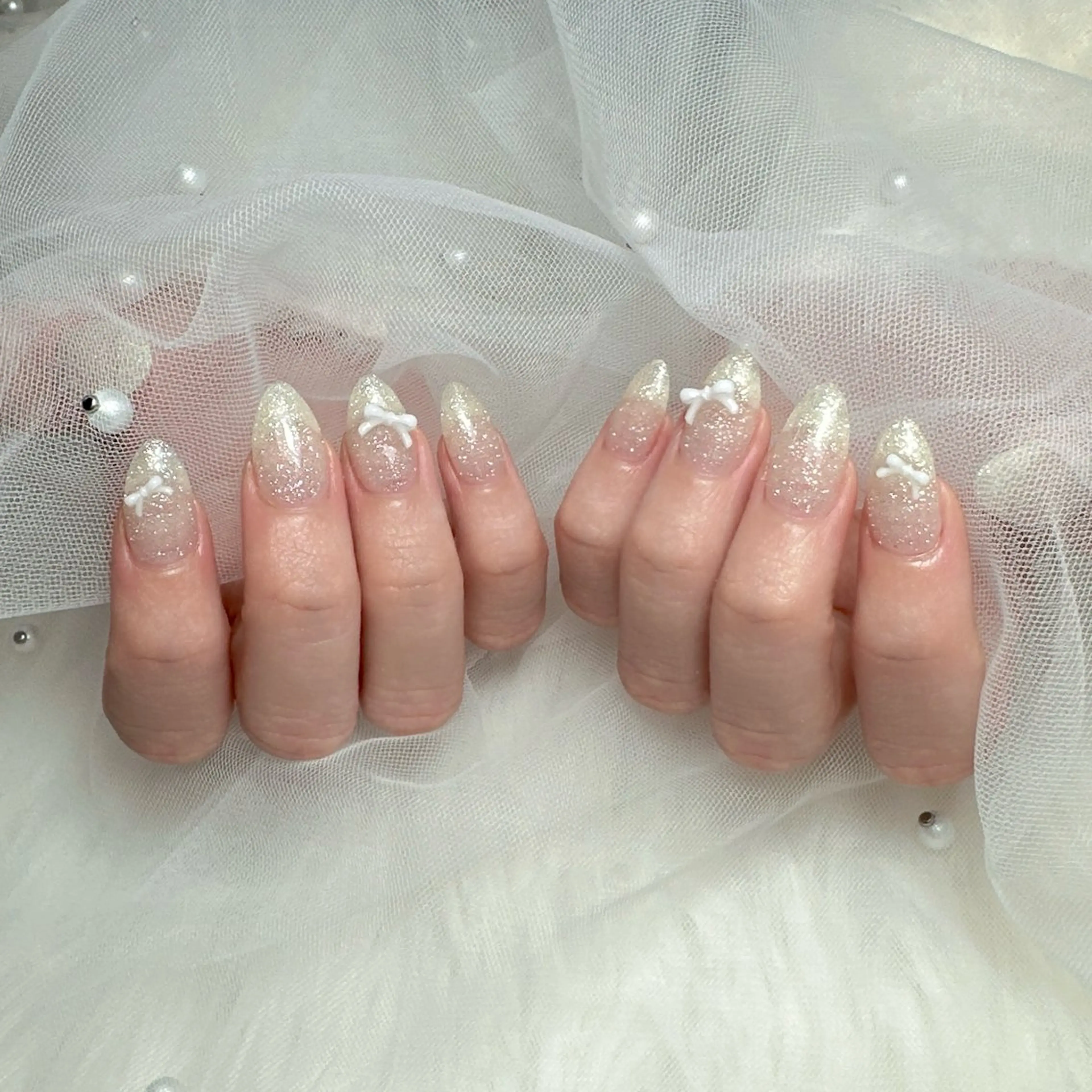 ネイル アートネイル ジェルネイル グラデーション キラキラネイル ラメ(グリッター) ハンドネイル Viola. 優花のネイルデザイン