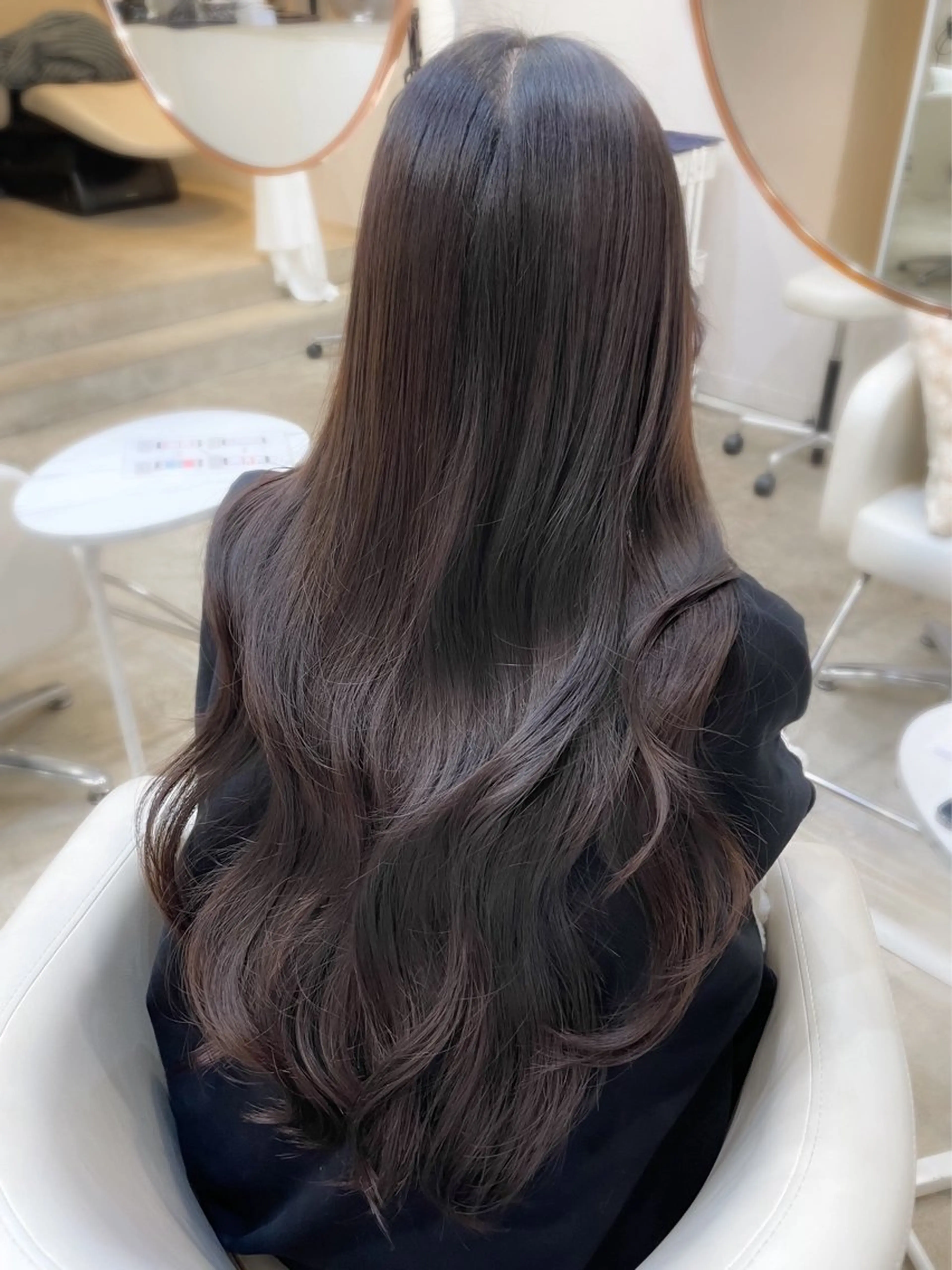 ロング カラー ブリーチ無し透明感 カラー🎀rencaのヘアスタイル