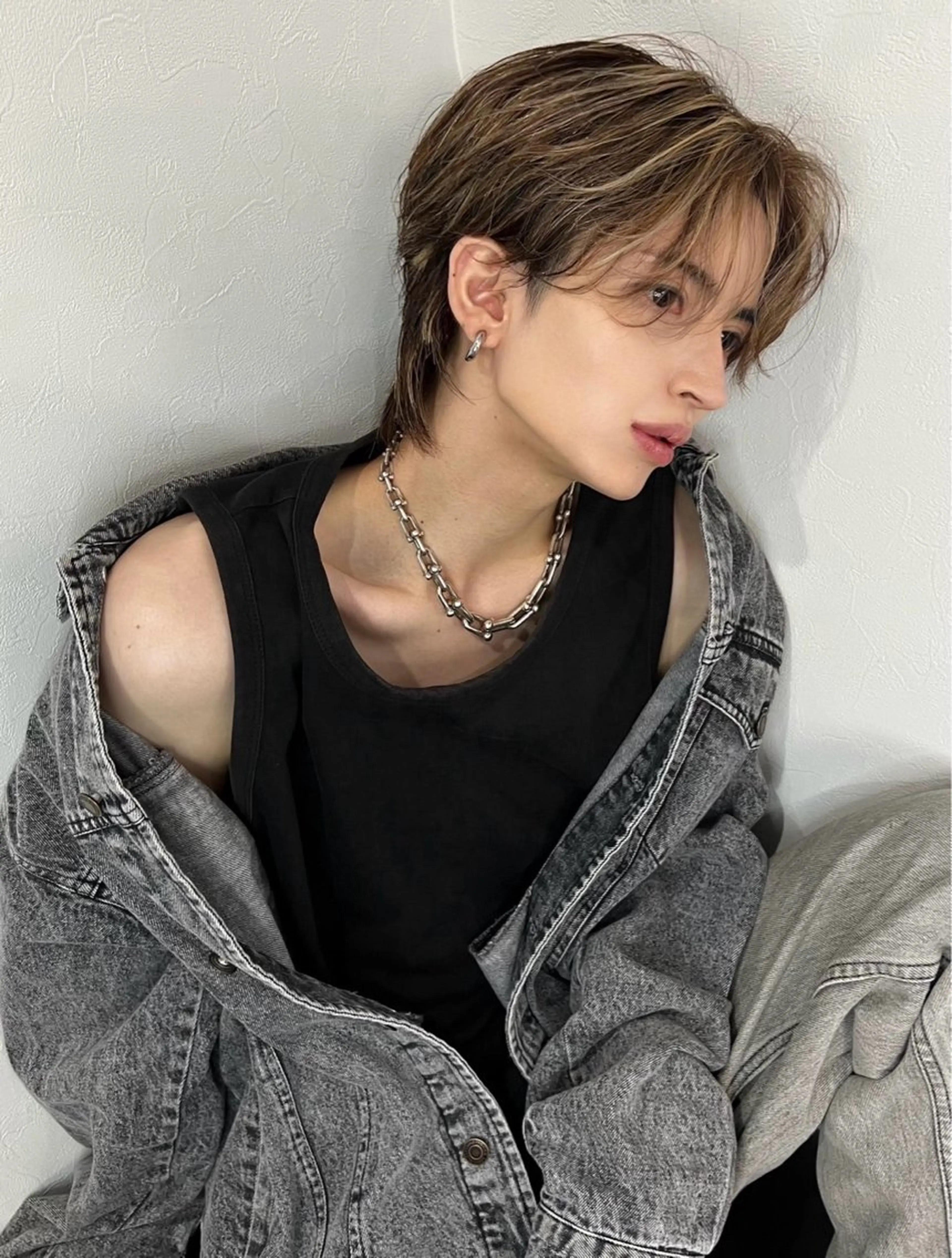 ミディアム カラー メンズ メンズスタイリスト 前田雄輝のヘアスタイル