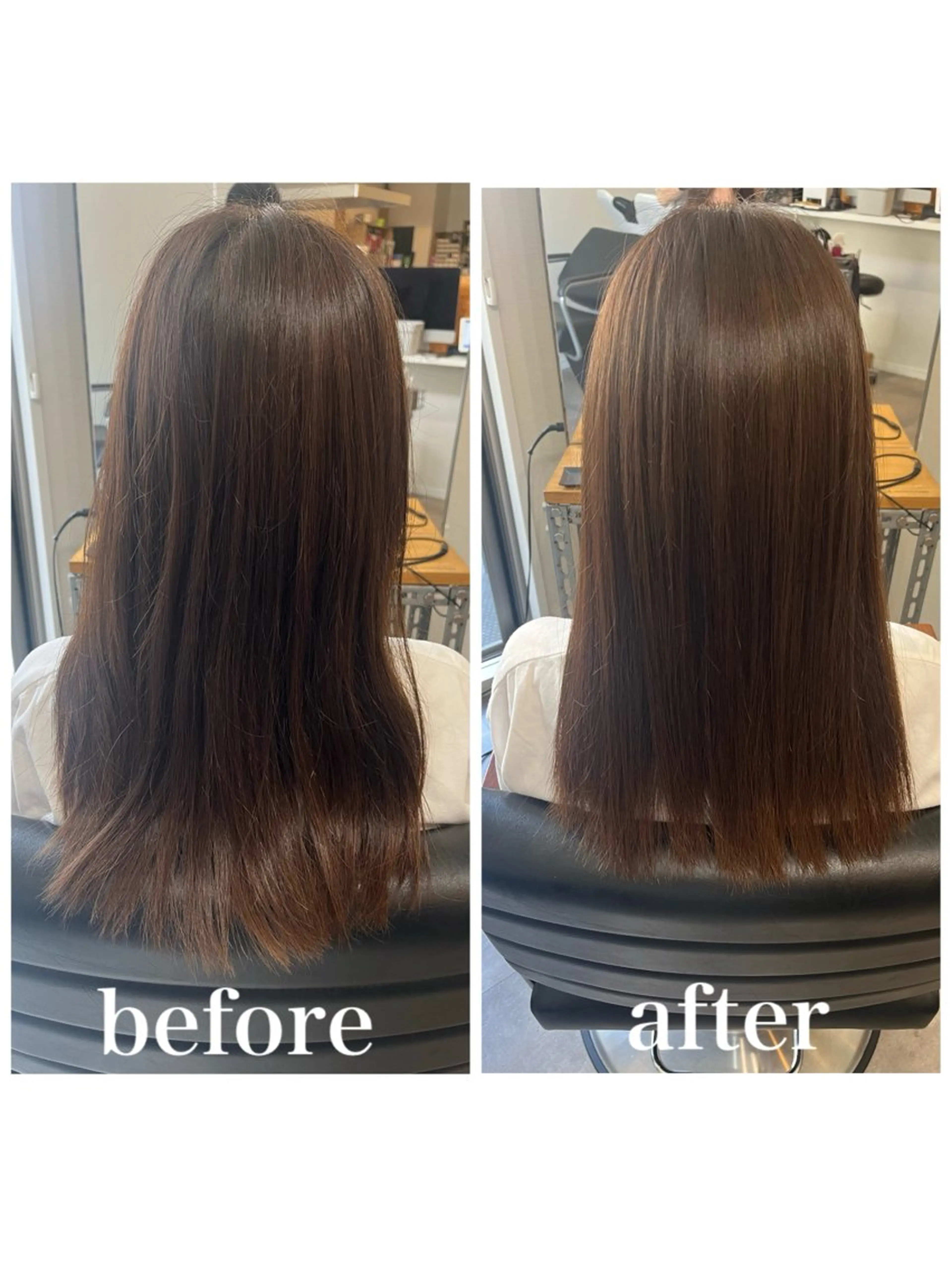 セミロング カット ヘアカラー トリートメント OFF YUYAのヘアスタイル