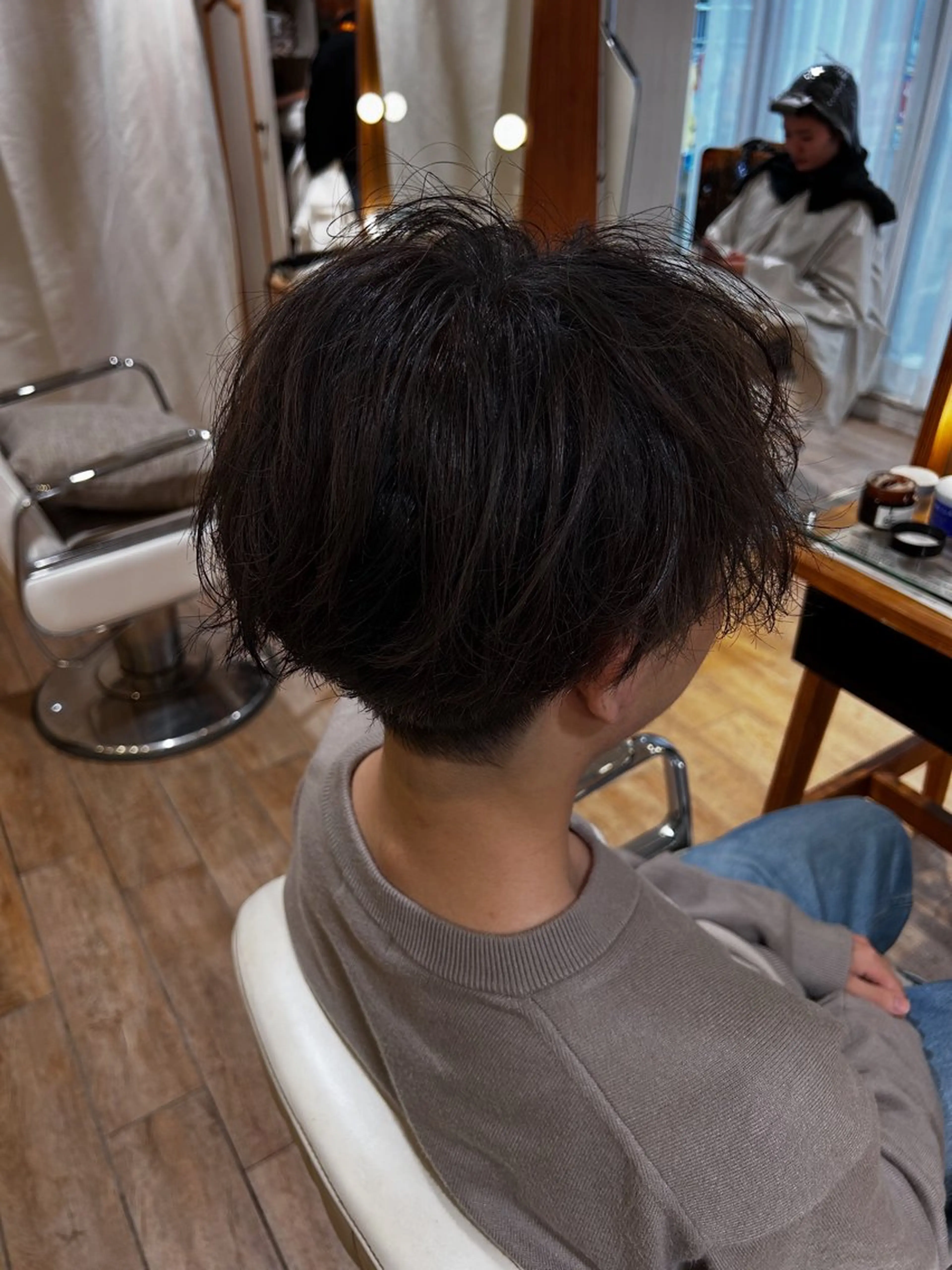 ショート カラー メンズ ハイトーン/カラー/ ヘアセット/松田健佑のヘアスタイル