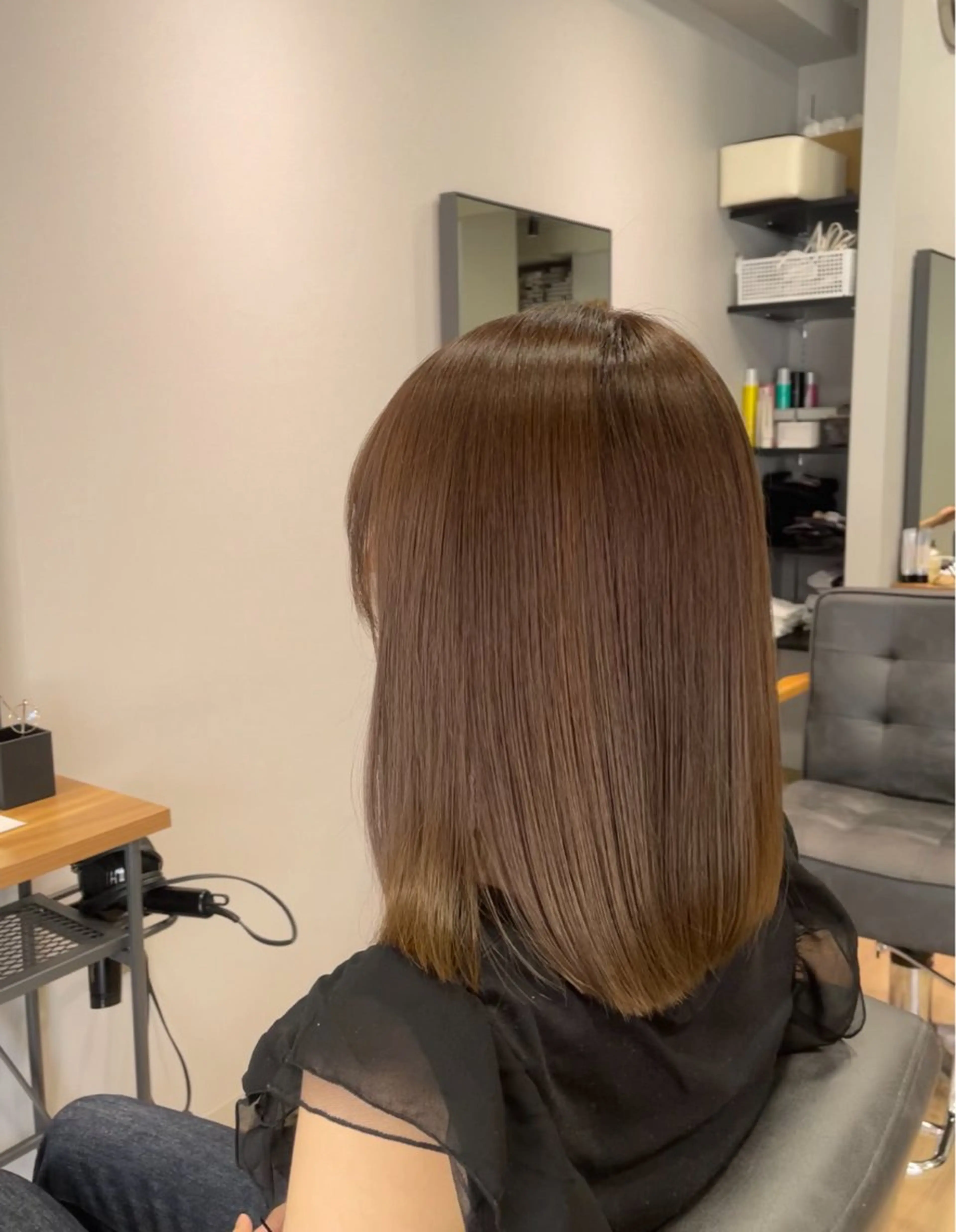 ミディアム カラー アッシュ ベージュカラー 🫧☘️大山 月輝凪☘️🫧のヘアスタイル