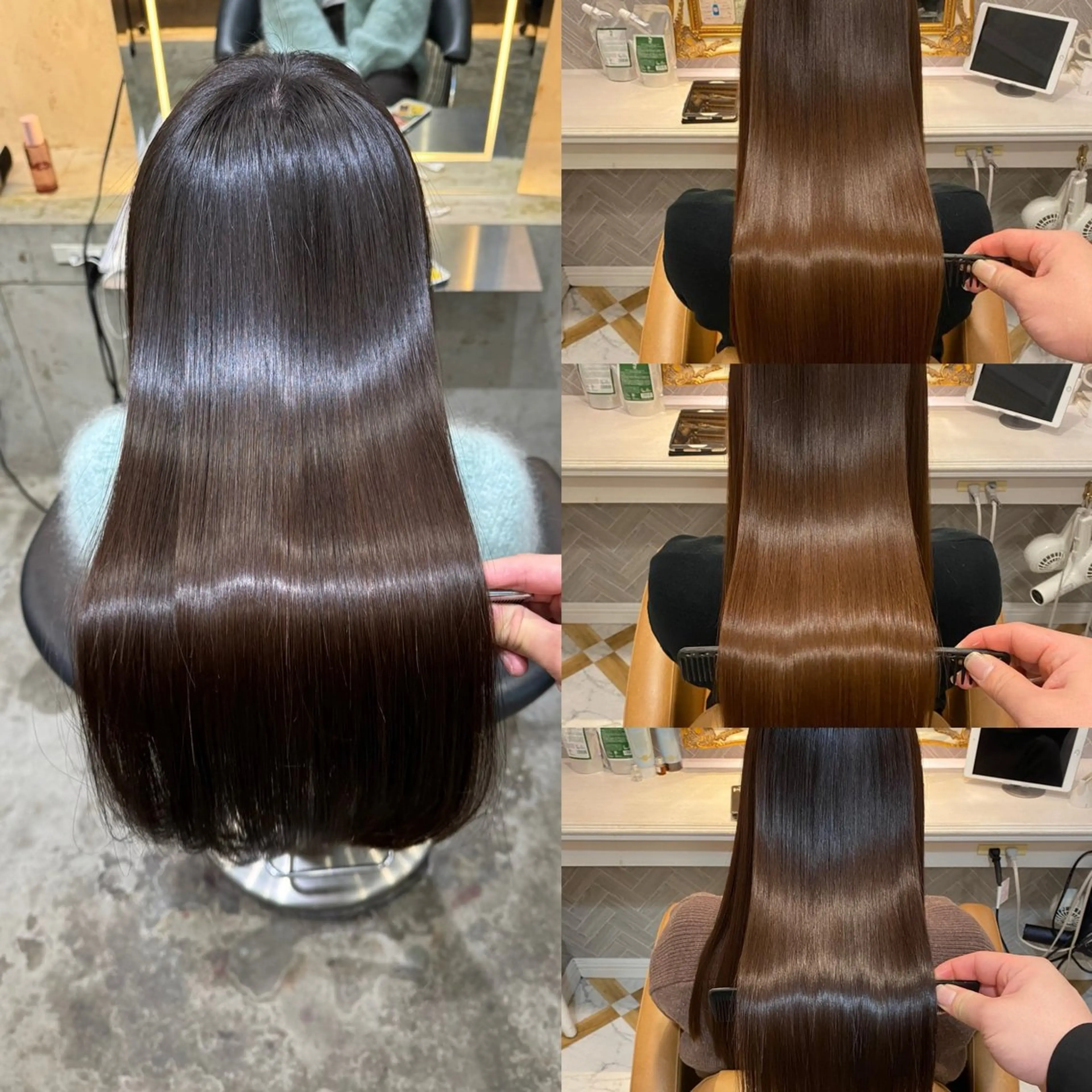 ロング 髪質改善 縮毛矯正 カット ヘアカラー 縮毛矯正 トリートメント ヘアセット ボブ×縮毛矯正× 髪質改善/三ツ木一生のヘアスタイル