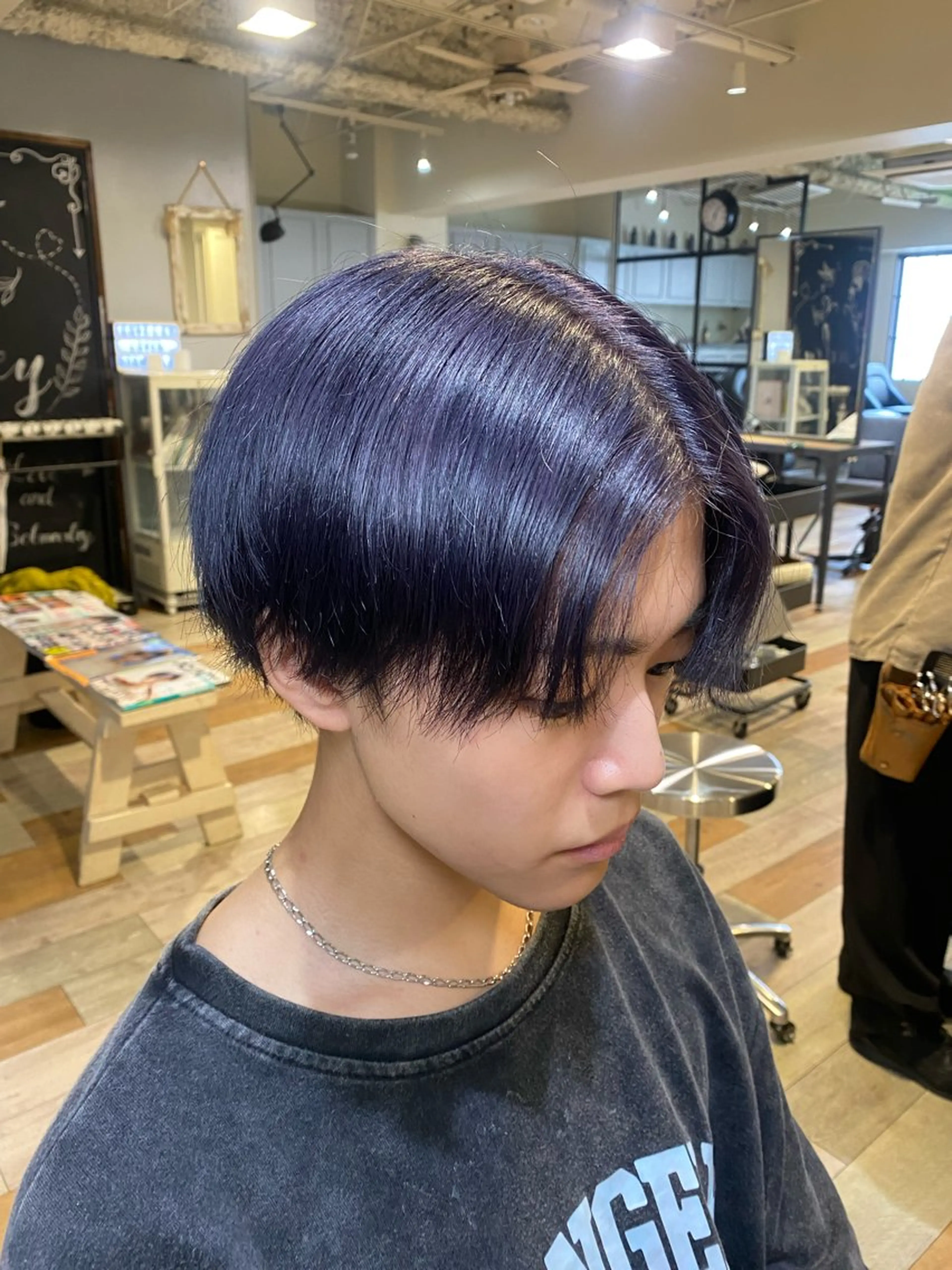 カラー メンズ カット パーマ 縮毛矯正 メンズカット/パーマ 艶カラーTAIGA︎のヘアスタイル