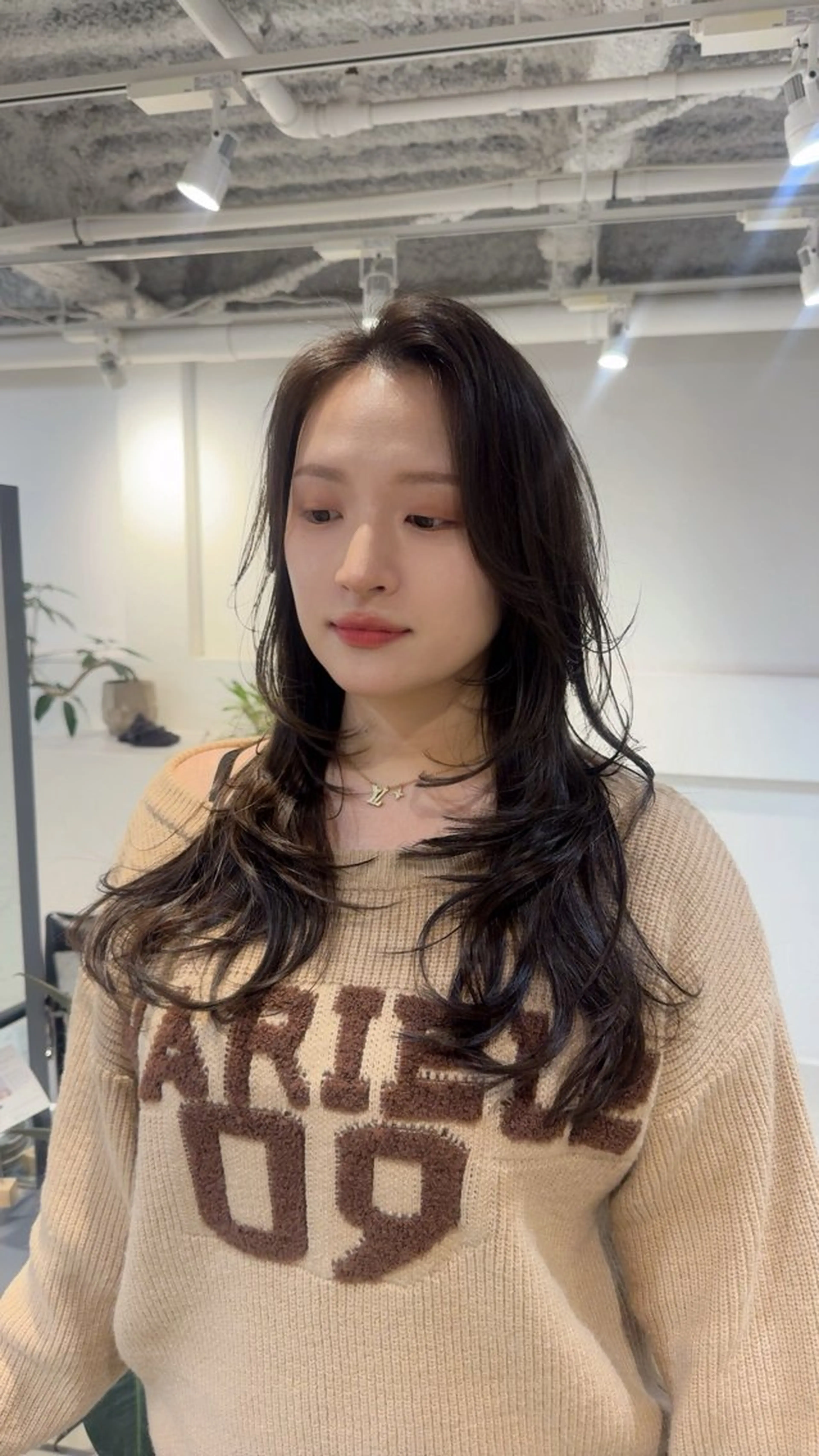 セミロング カット ヘアカラー トリートメント 顔周りcut・ご相談 =新宿しずく🇰🇷のヘアスタイル