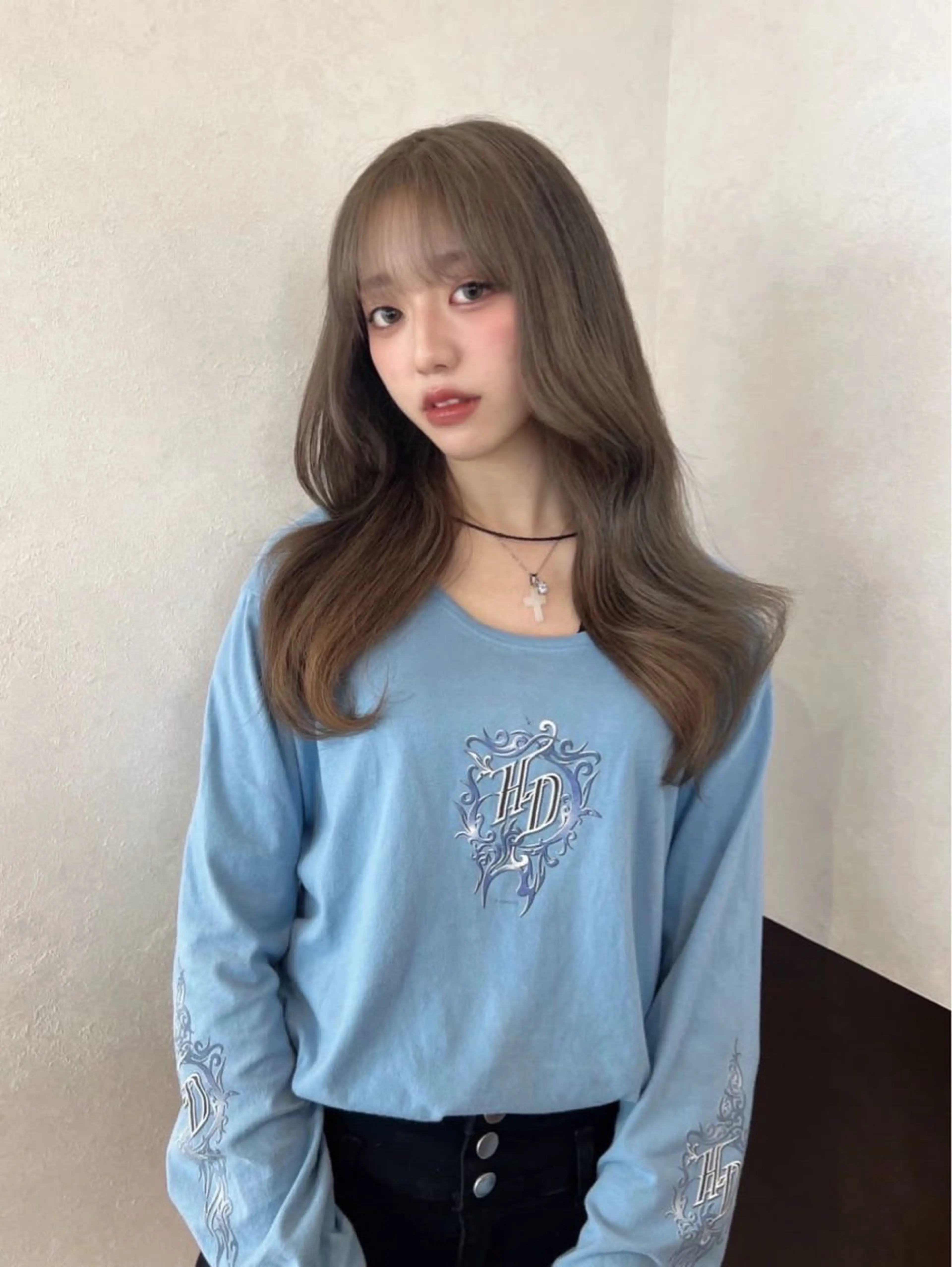 セミロング ヘアカラー トリートメント 青木 優遂のヘアスタイル