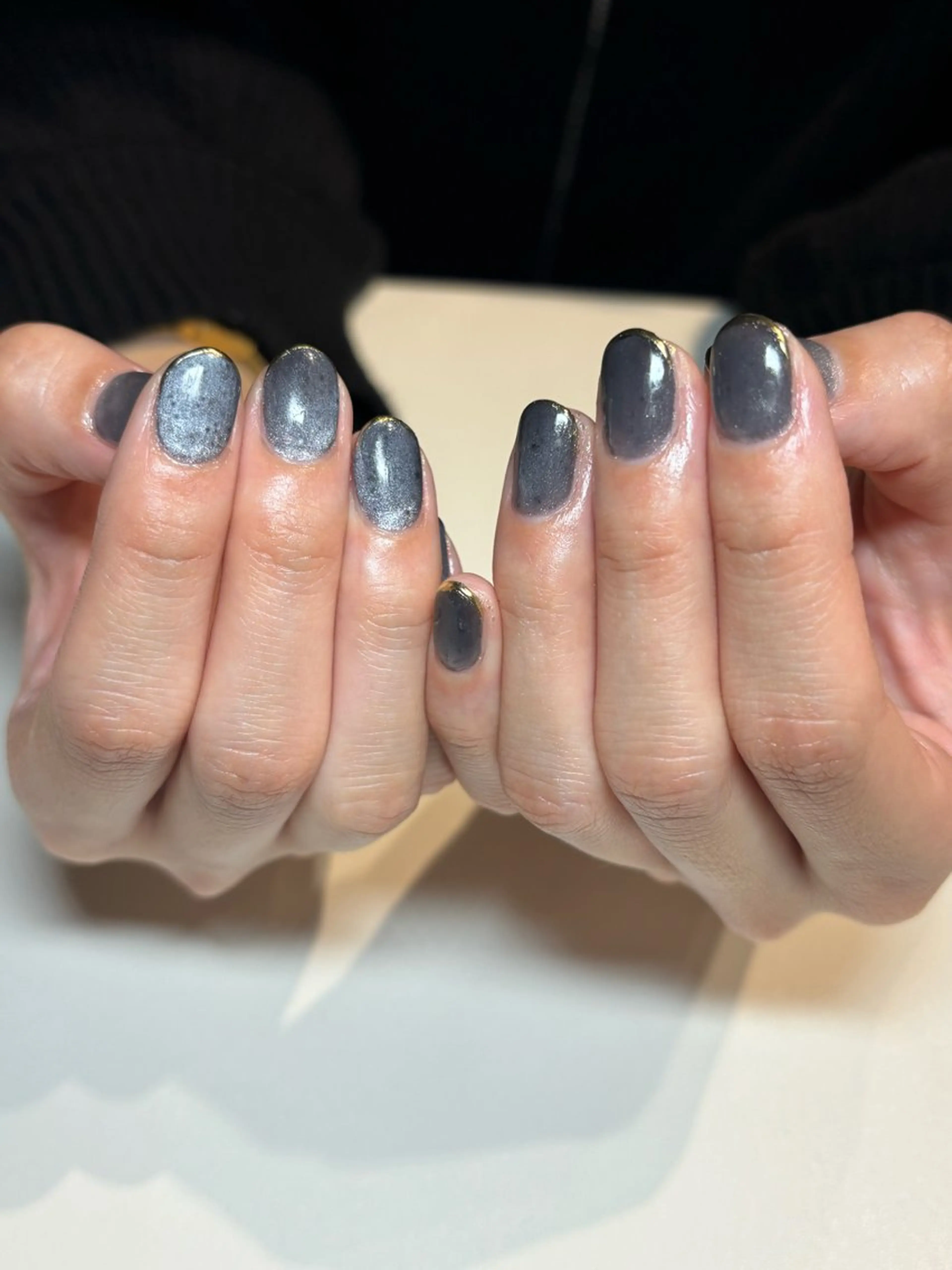 ネイル フットネイル フレンチネイル ジェルネイル グラデーション マグネットネイル ハンドネイル ヘアー.ネイル二刀流 misa🫧のヘアスタイル