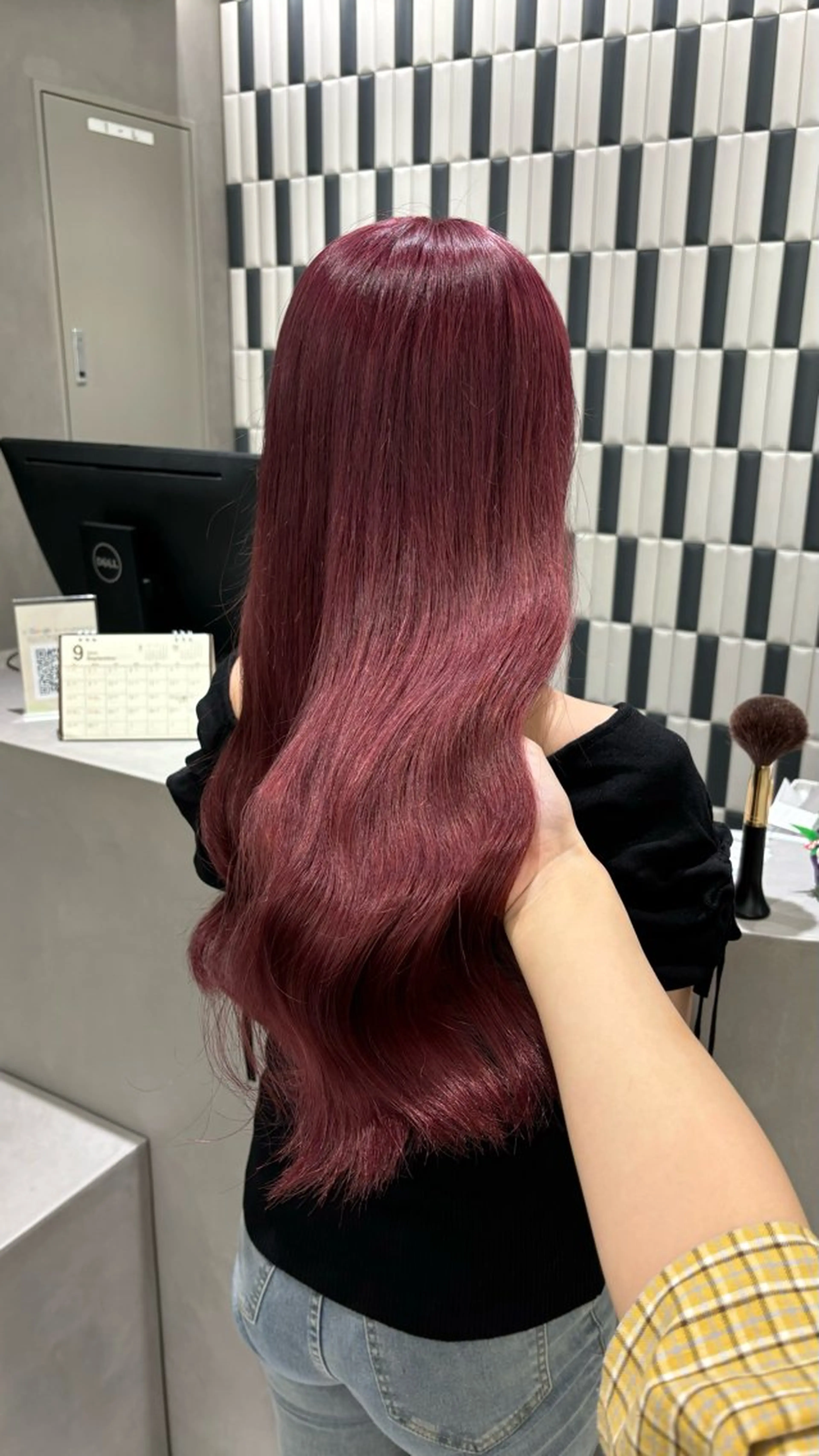 ロング カラー ヘアカラー トリートメント 望 吹のヘアスタイル