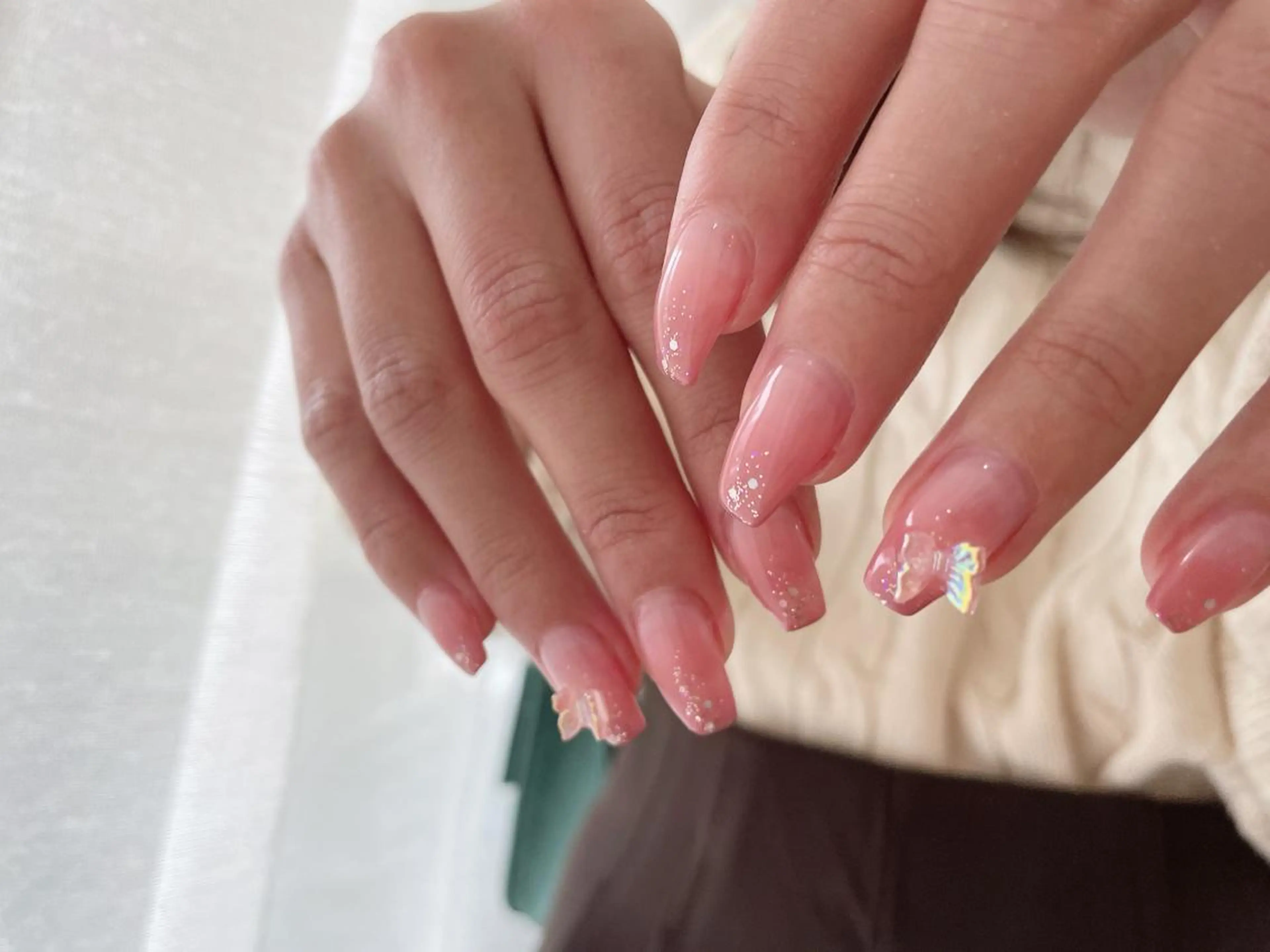 ネイル オーロラネイル フラワーネイル フットネイル フレンチネイル ジェルネイル Mogu nail 二子玉川のネイルデザイン