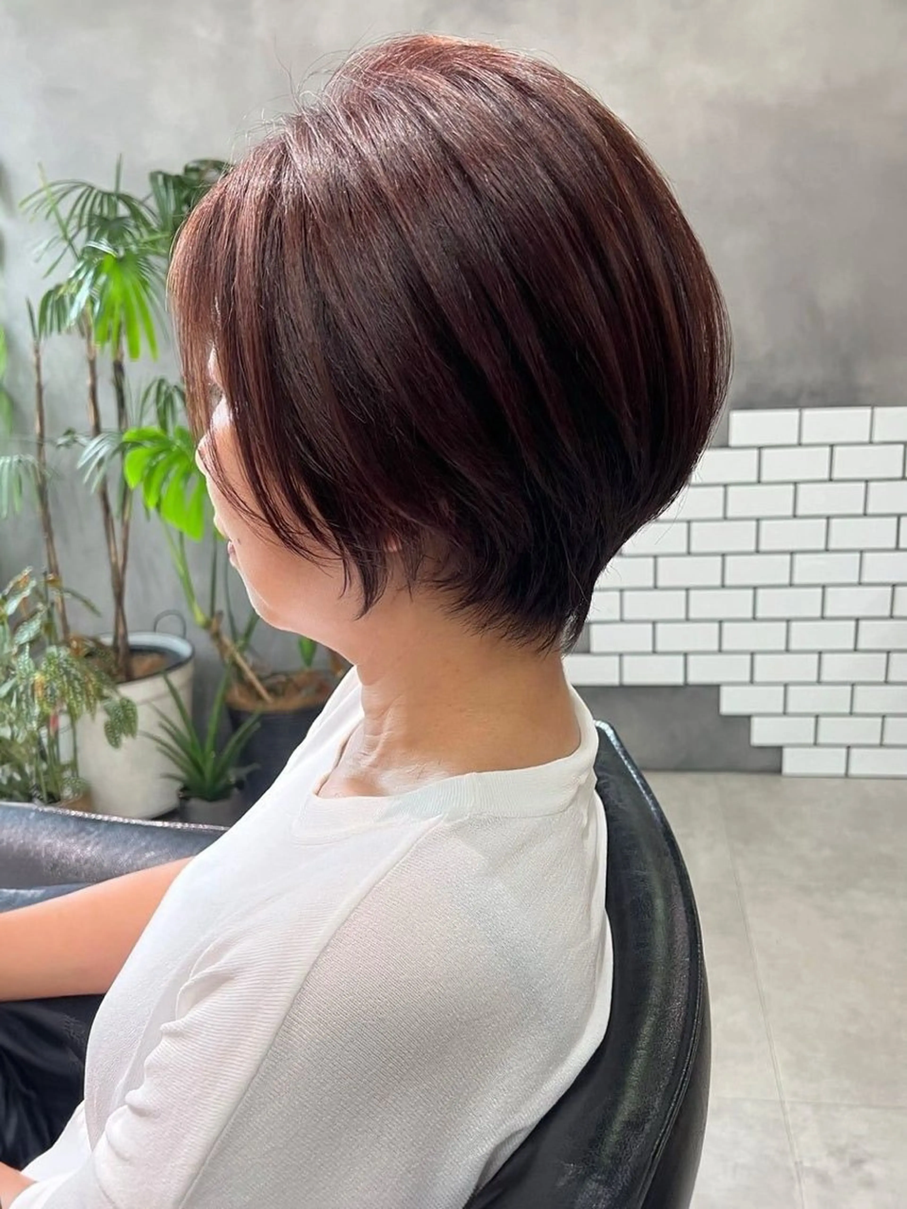 ショート カラー ハイライトカラー ハイライト 髪質改善 ショートヘア 縮毛矯正 内藤　宏紀 tidasmileのヘアスタイル