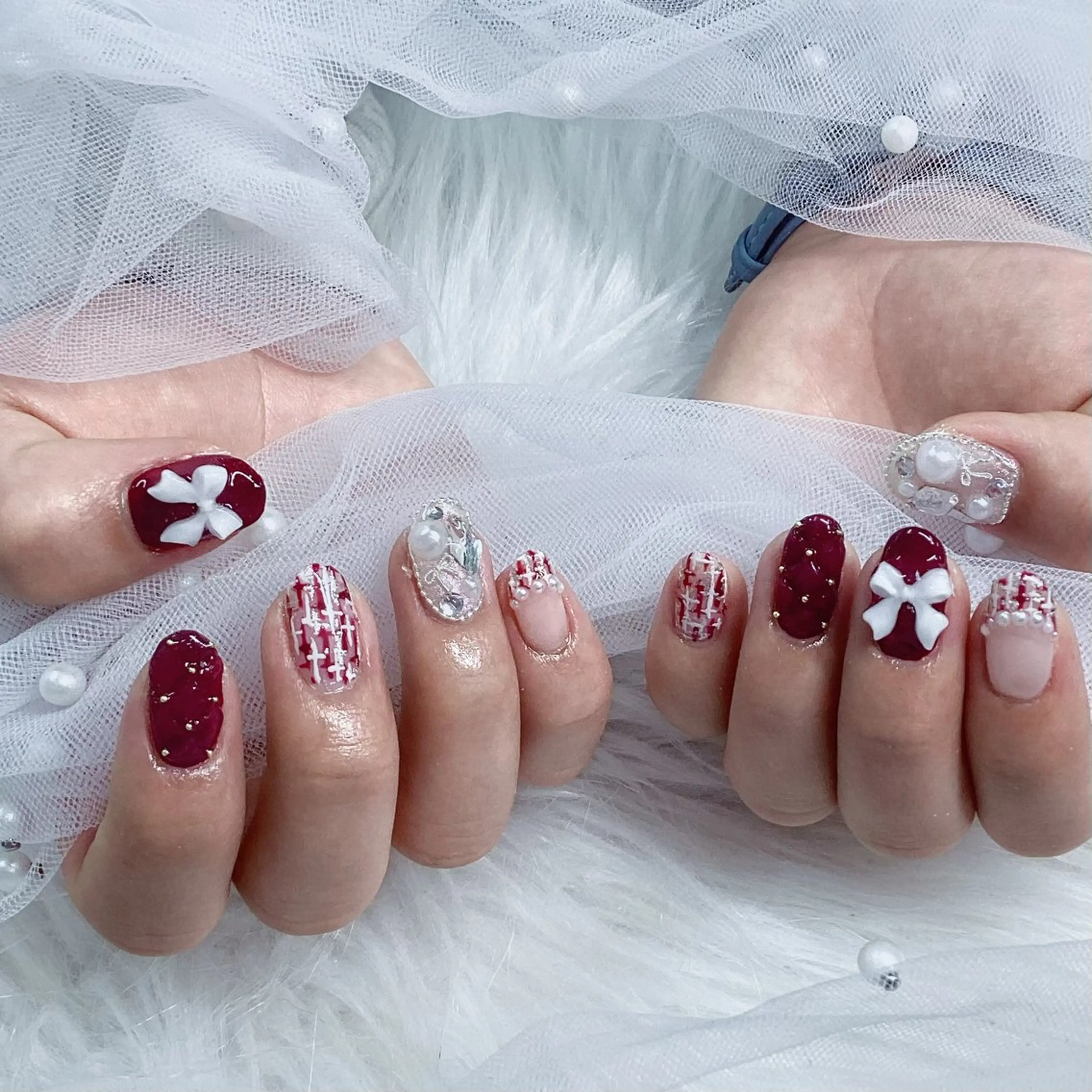 ネイル パーツ全部¥110 サロンミミのネイルデザイン