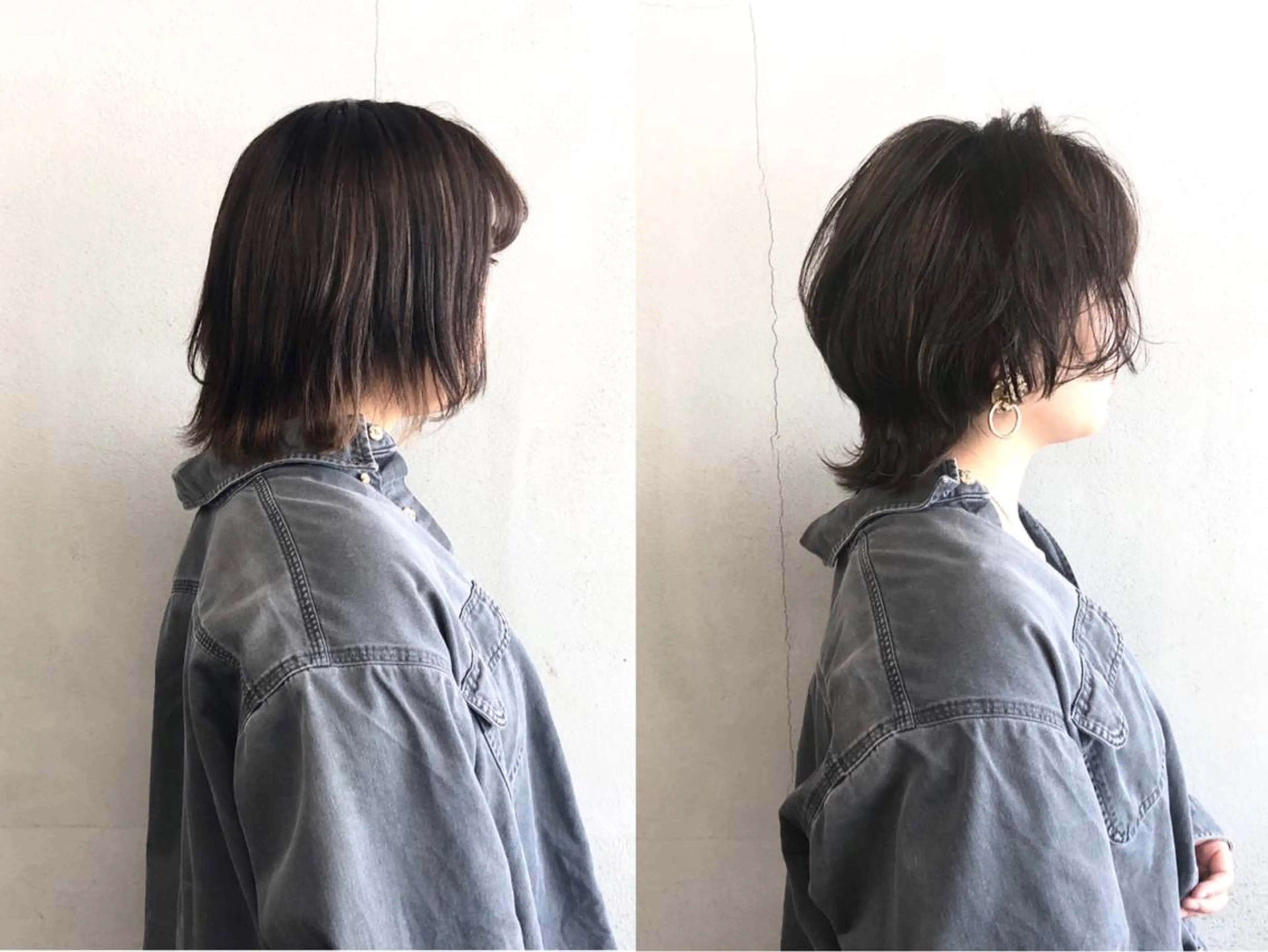 ショート カラー ウルフカット カット ヘアカラー ボブ/ショート/ 白髪染め/メンズ葛西のヘアスタイル