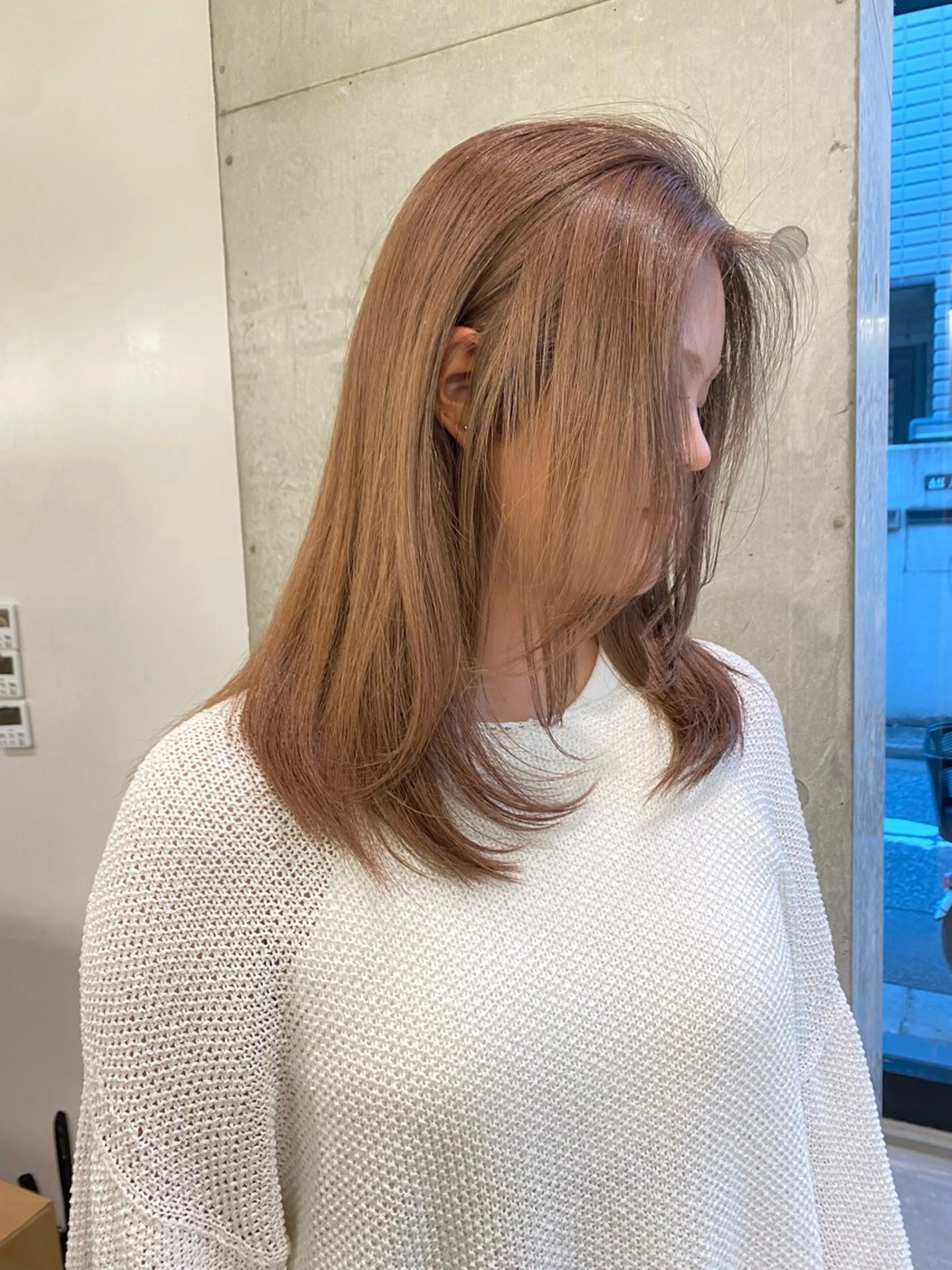 セミロング カラー カット ヘアカラー トリートメント レイヤー/柔色 カラー/SAkiのヘアスタイル