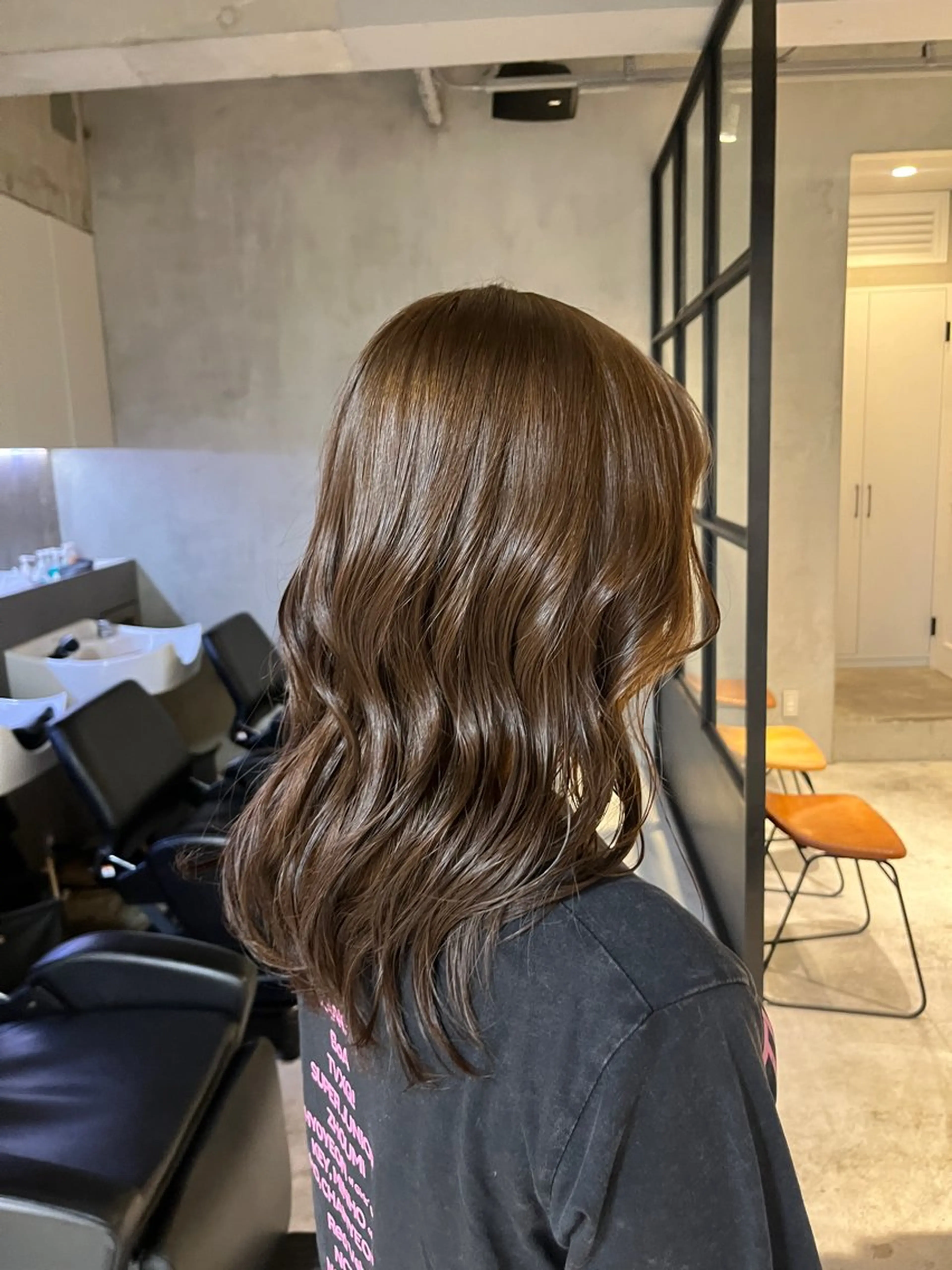 セミロング カラー ブリーチ ダブルカラー ブリーチなしカラー ヘアカラー elima 調布所属・ちせ/ 透明感カラー /調布˚ 🦢₊✧のヘアスタイル