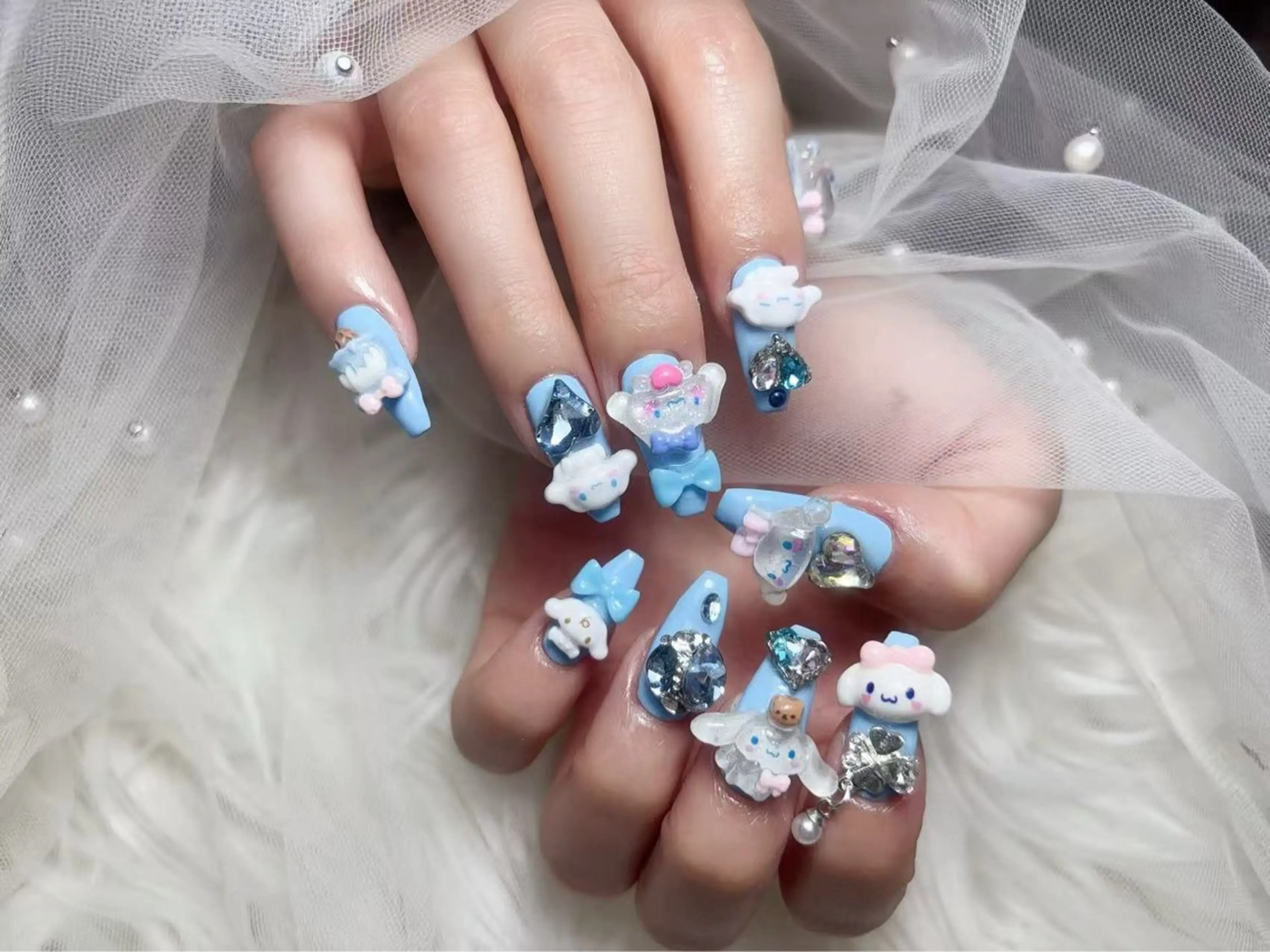 ロング ハンドネイル K‘s nail salonのネイルデザイン