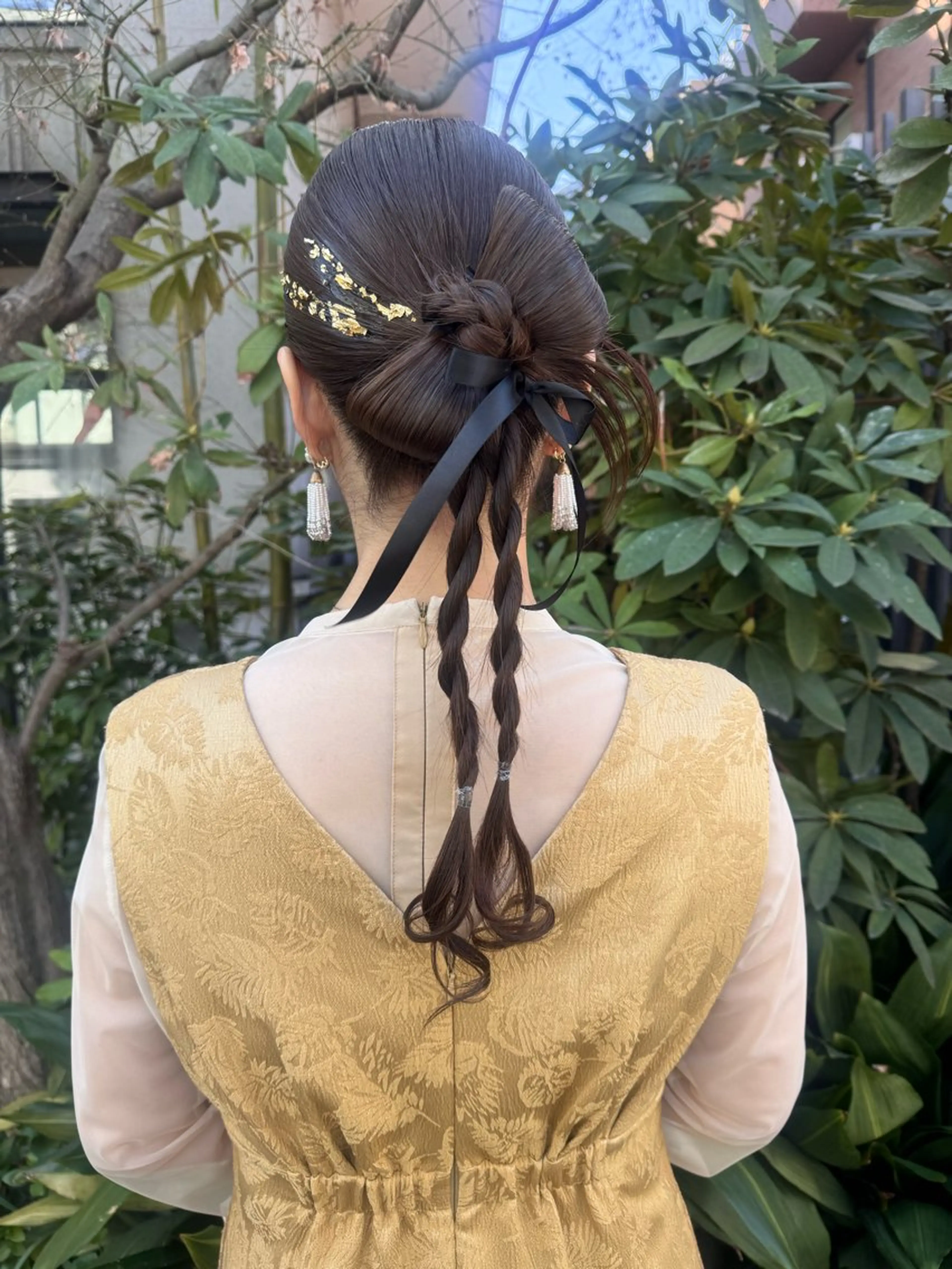 セミロング ヘアアレンジ ヘアセット 🎗️【ヘアセット 美眉】吉川玲🎗️のヘアスタイル