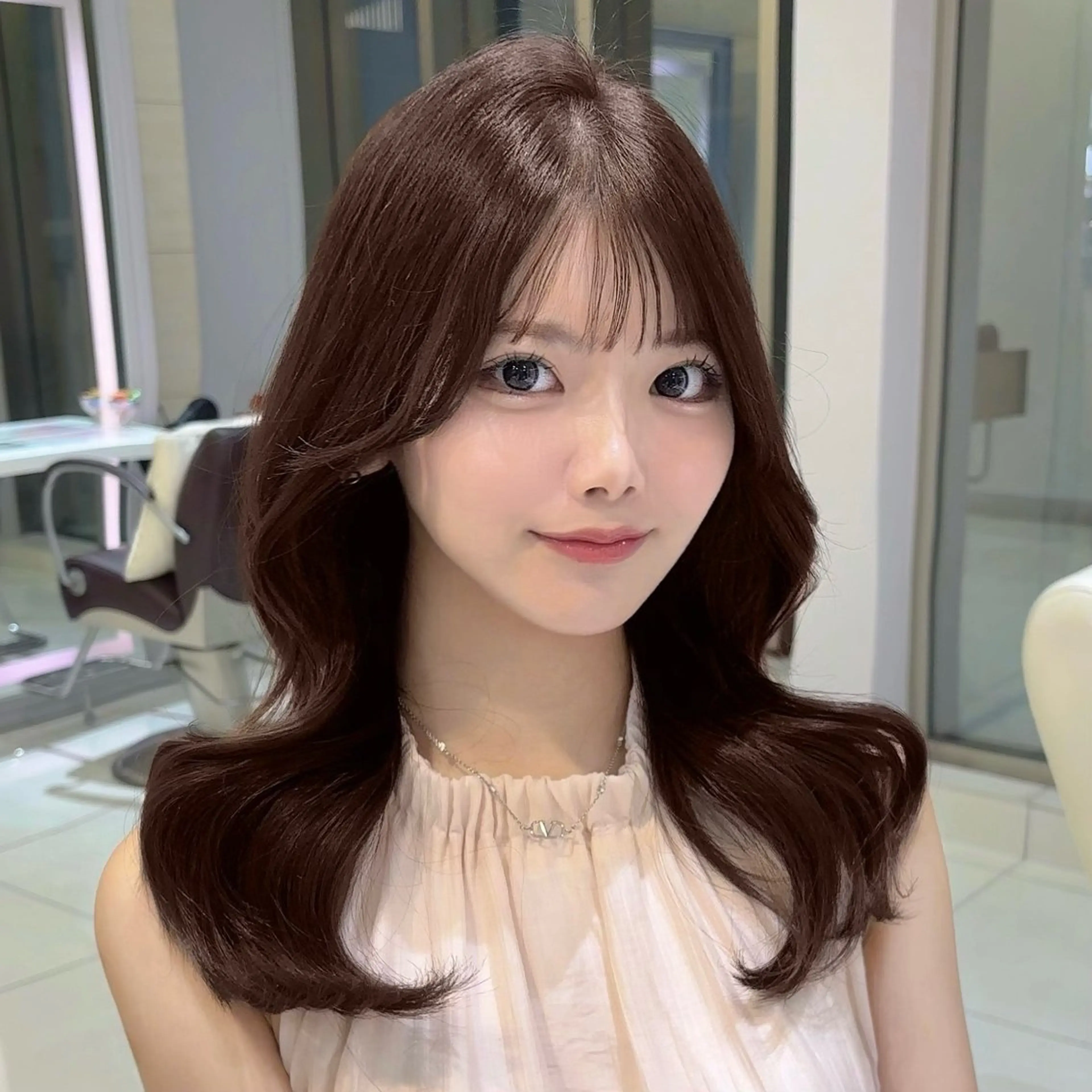 ロング カラー カット ヘアカラー 銀座♡透明感カラー/ 顔周りカットFukaのヘアスタイル