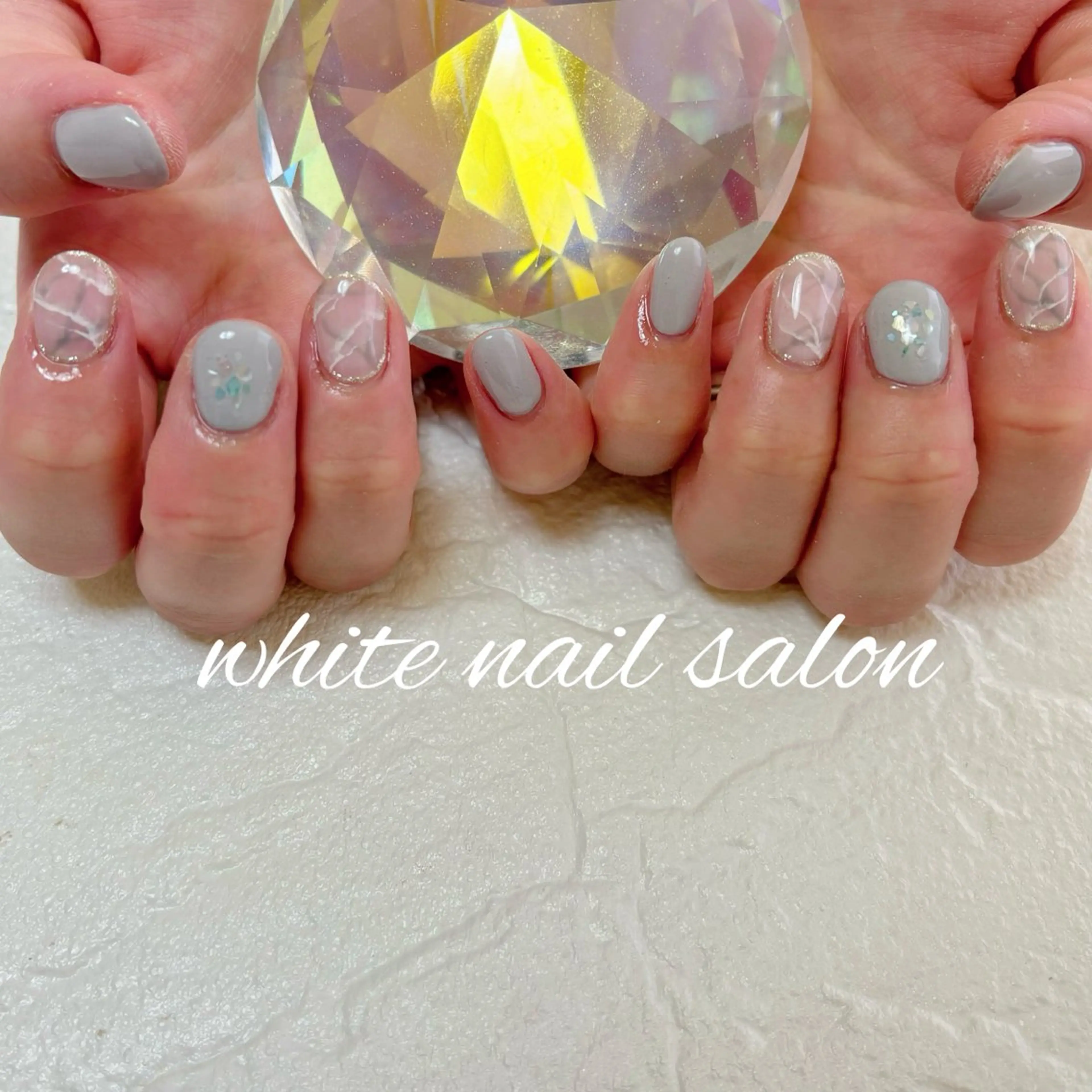 ネイル ホワイト ハンドネイル white nail salonのネイルデザイン