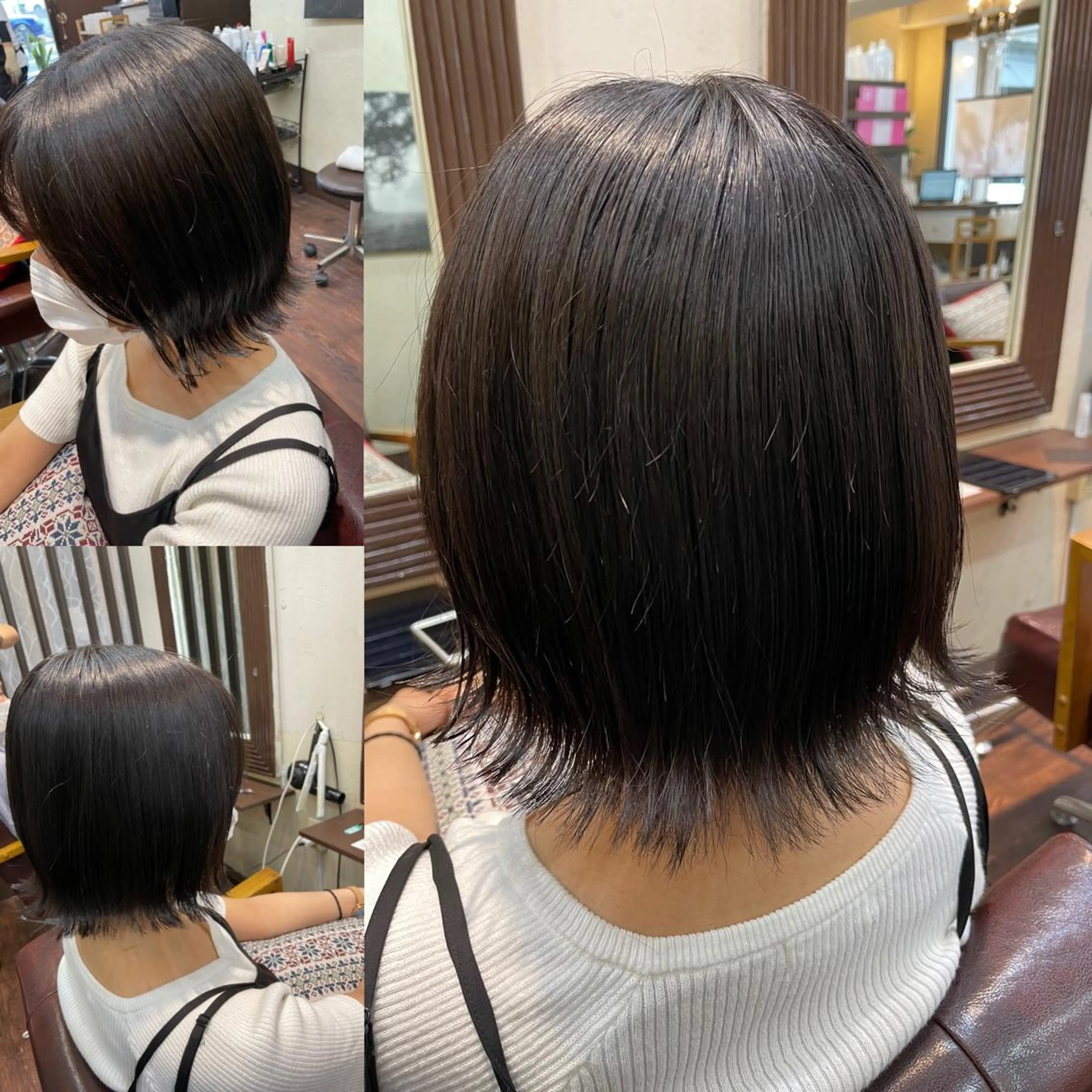 ミディアム ボブ 外ハネヘア 個室 美容室  Miyuu  hair＆spa所属・木村 瞬のヘアスタイル