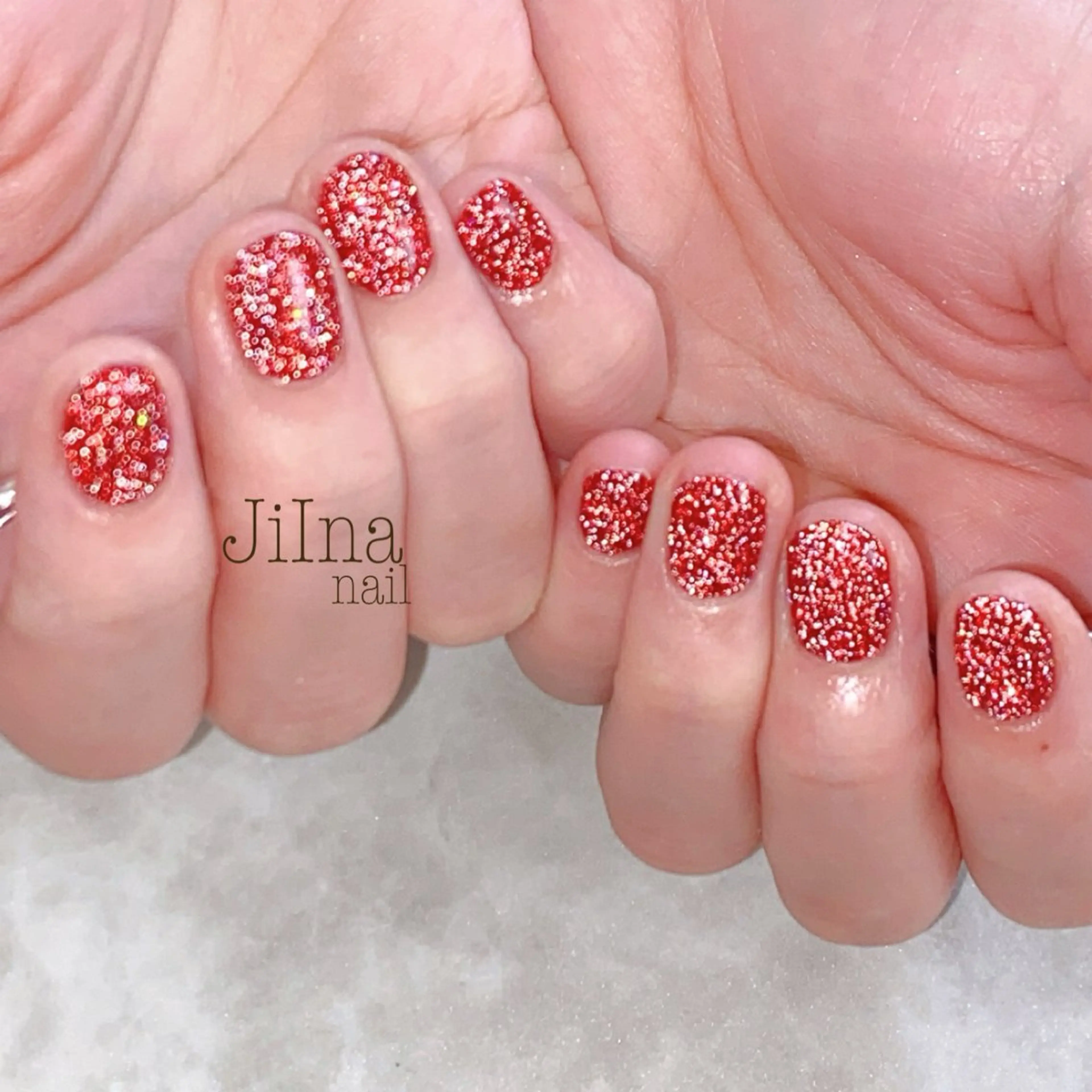 ネイル フラッシュネイル ワンカラーネイル JiIna nailのネイルデザイン