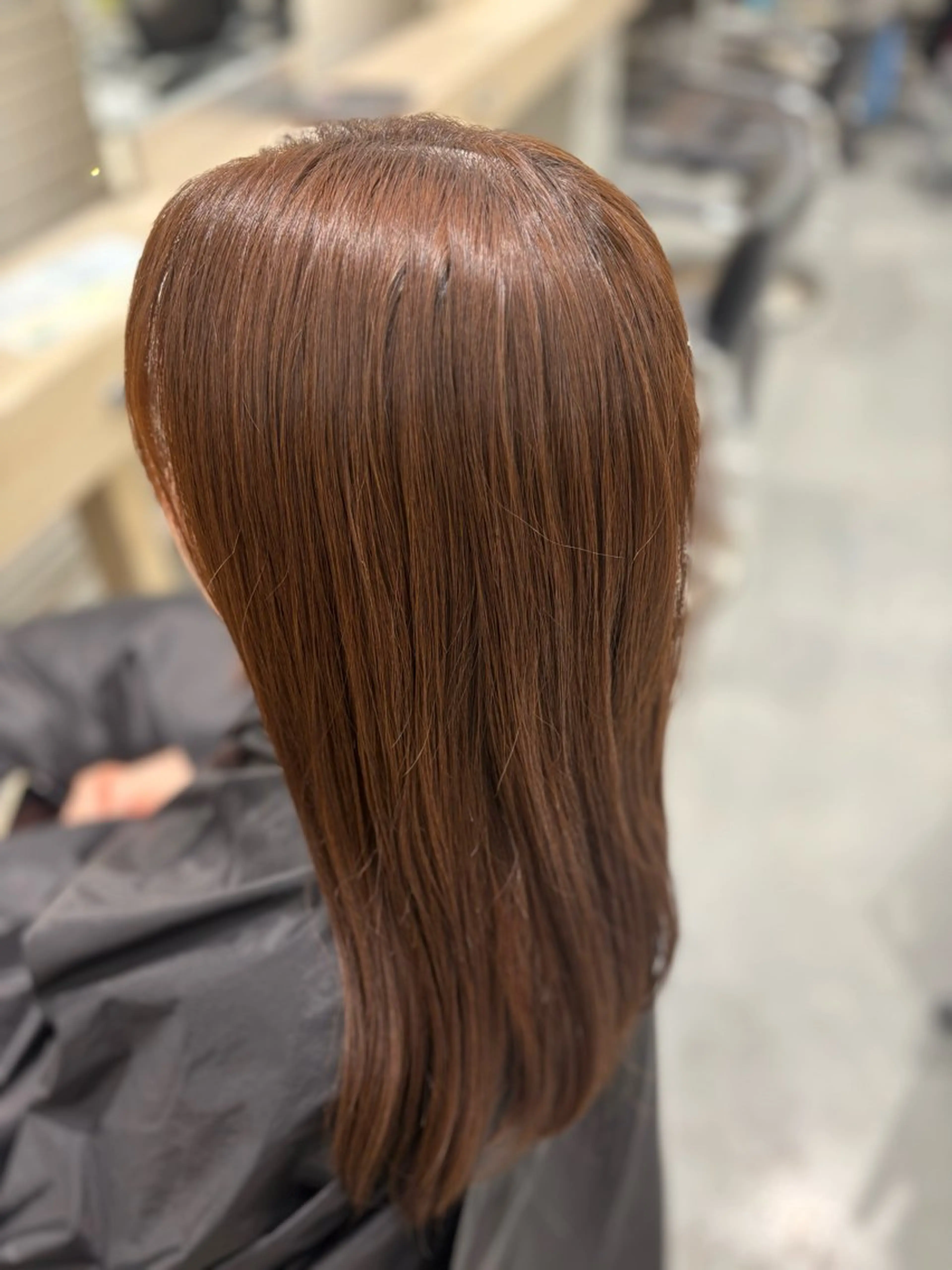 ロング ヘアカラー すざき ことみのヘアスタイル