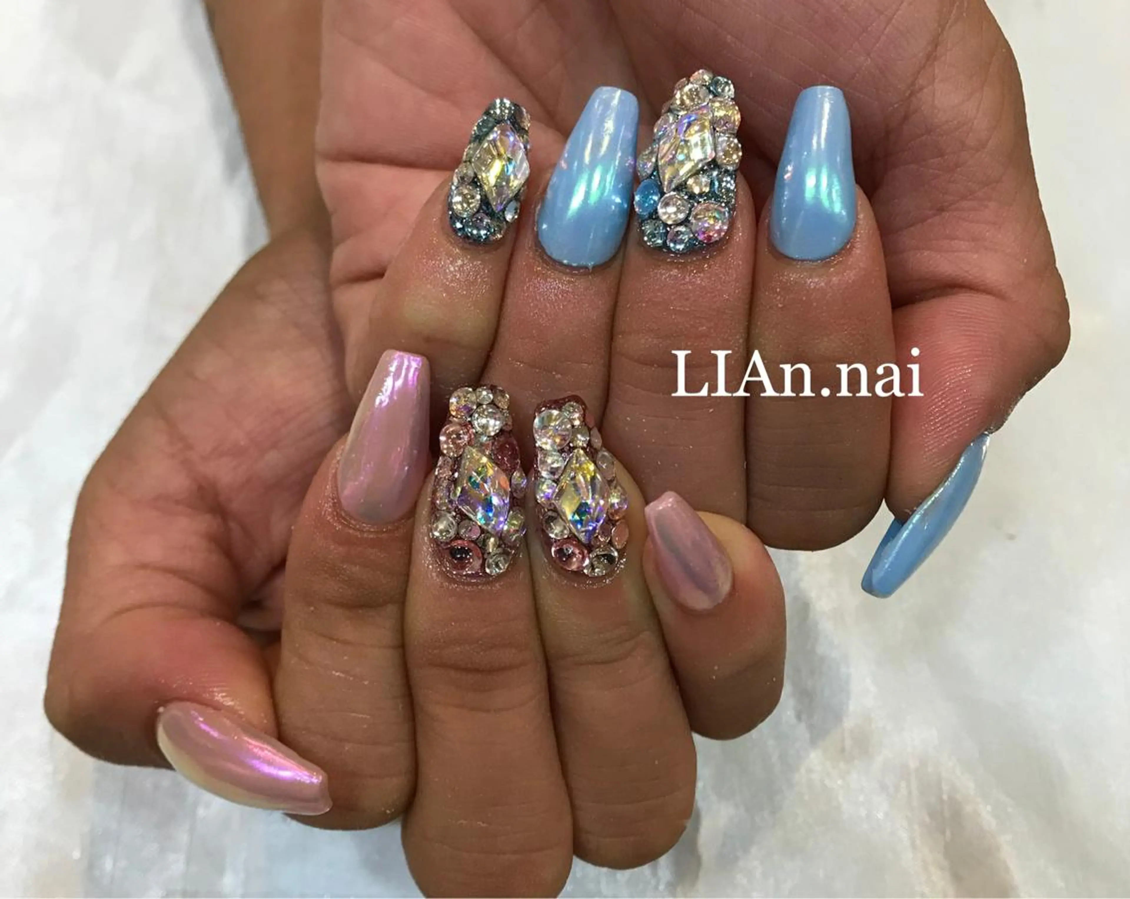 ネイル アートネイル スカルプネイル Lian nailのネイルデザイン