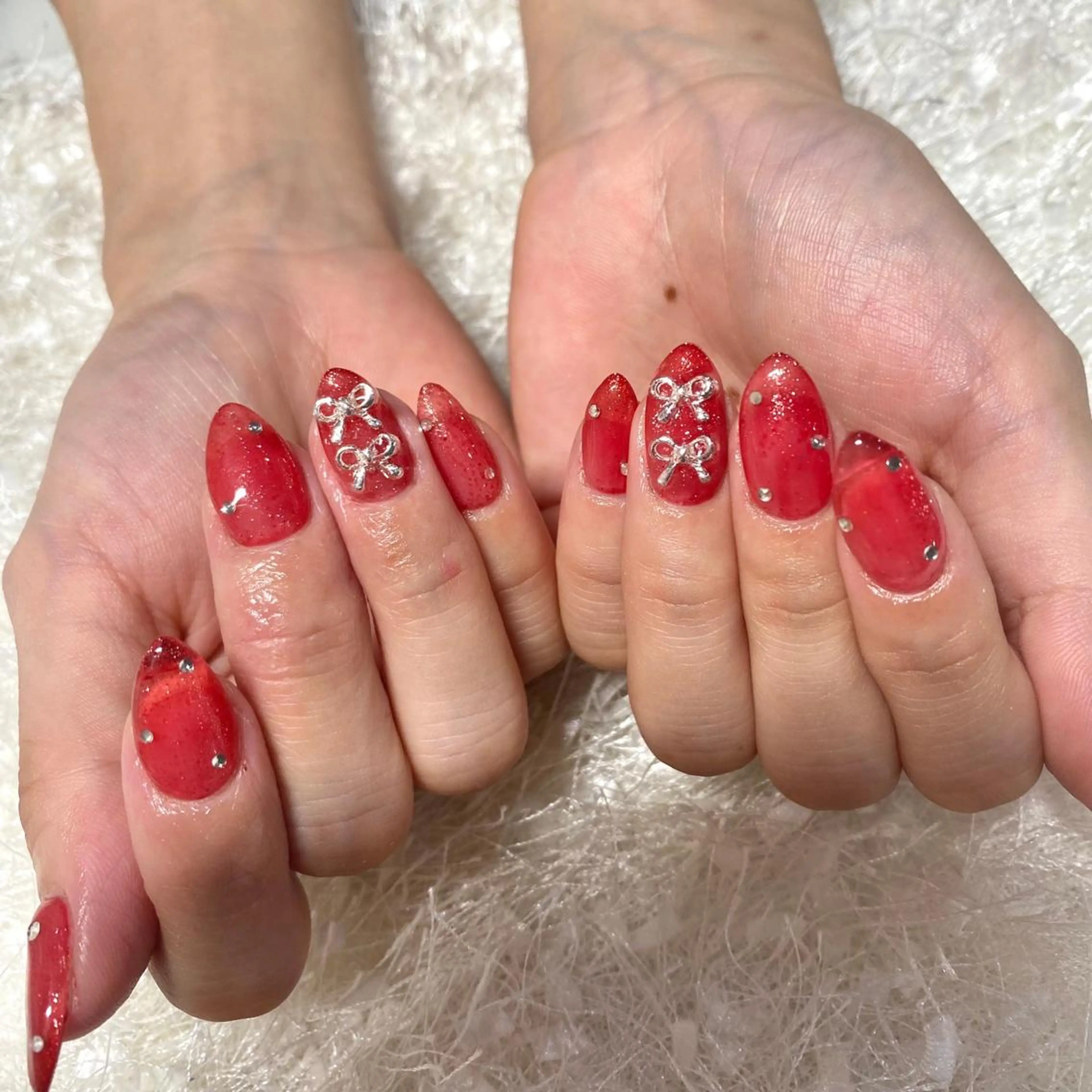 ネイル 長さ出し フレンチネイル ジェルネイル グラデーション 韓国ネイル ハンドネイル Nail&eye Belire 新宿のネイルデザイン