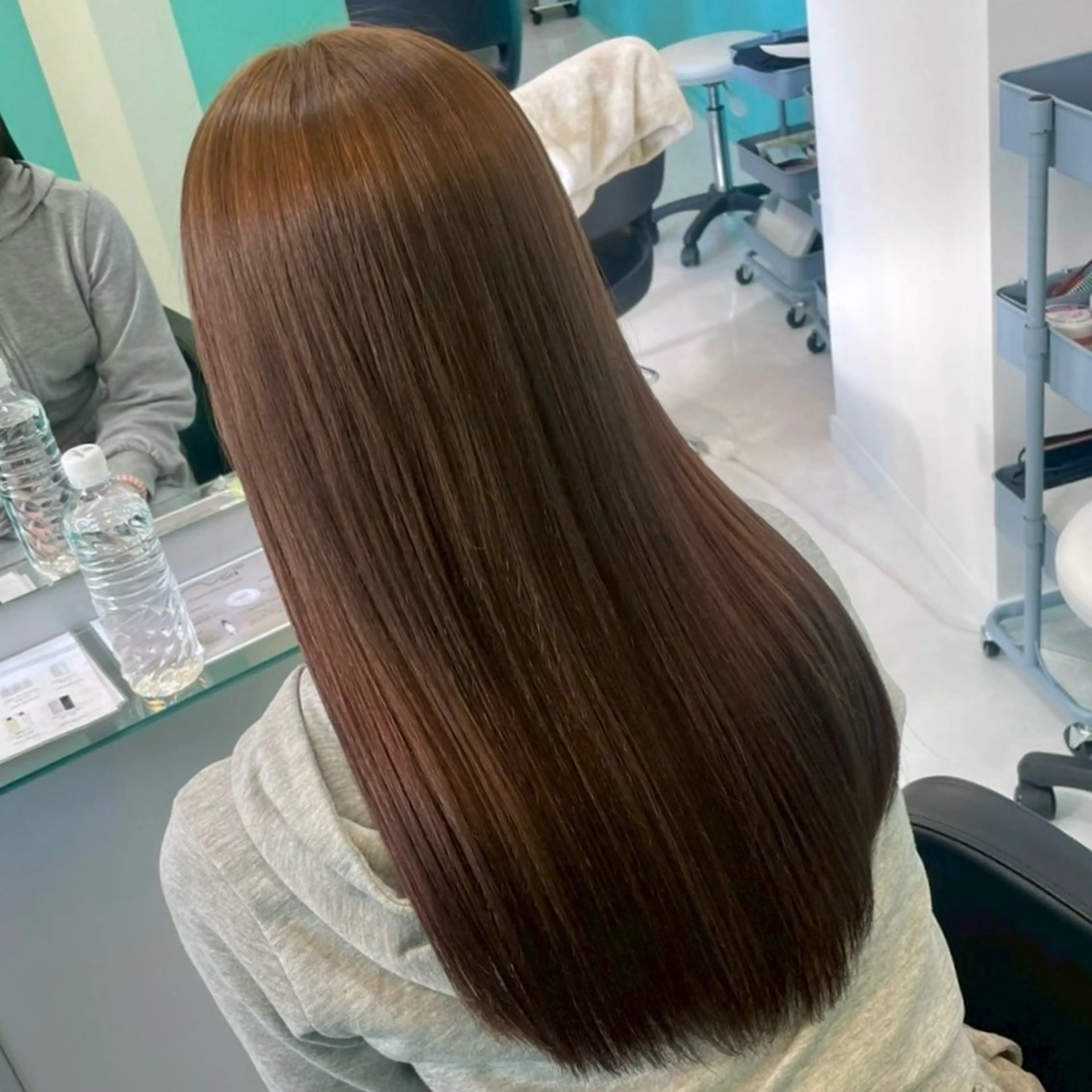 ロング カラー ベージュカラー オリーブベージュ Natsuki‎🤍 透明感×艶カラー🫧のヘアスタイル