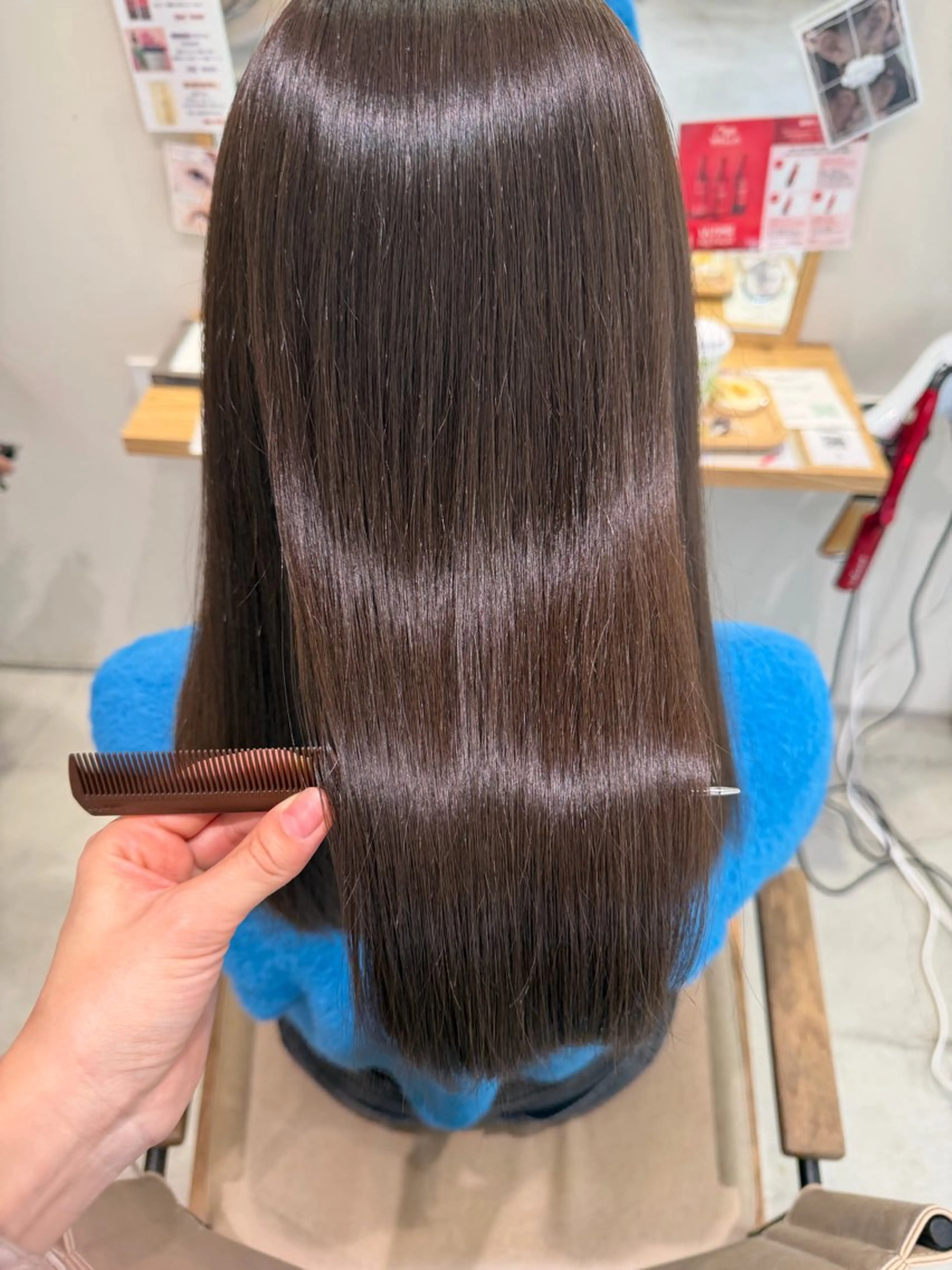 セミロング カラー カット ヘアカラー トリートメント Tamagawa Sakiのヘアスタイル