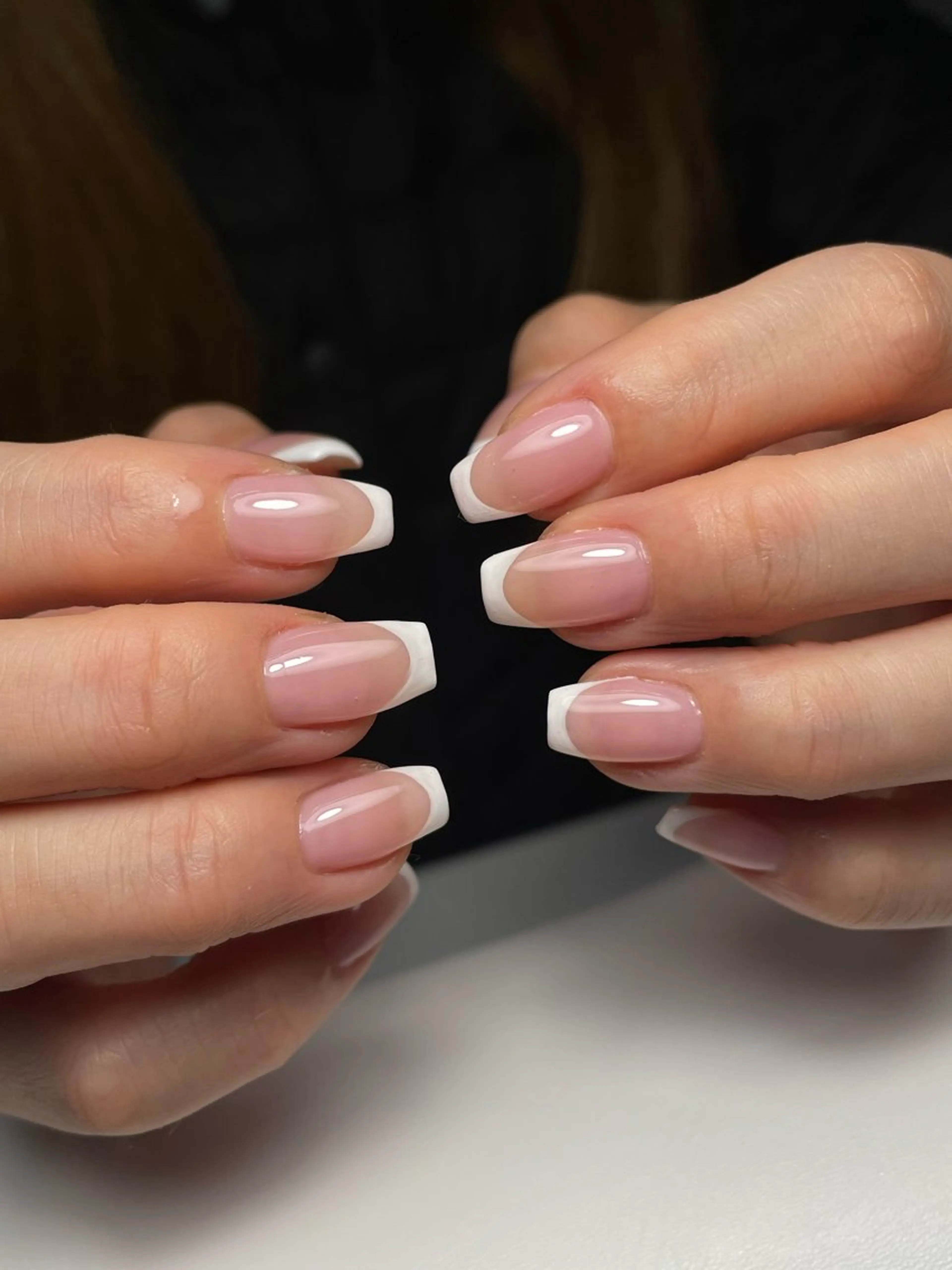 ネイル フレンチネイル シンプルネイル ハンドネイル SoLuna MIZUHOのネイルデザイン