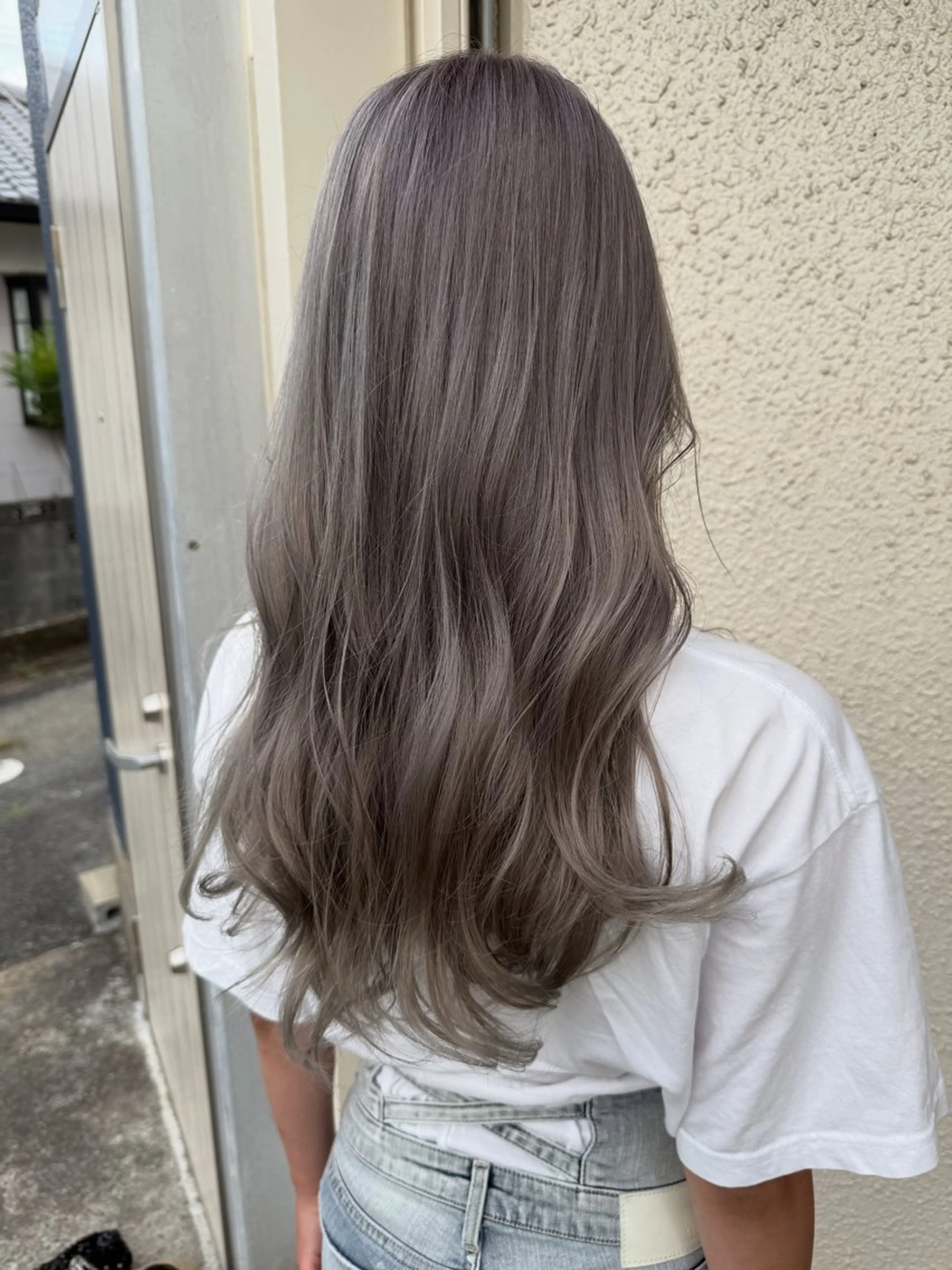 セミロング ヘアカラー トリートメント miri髪質改善 久留米/韓国のヘアスタイル