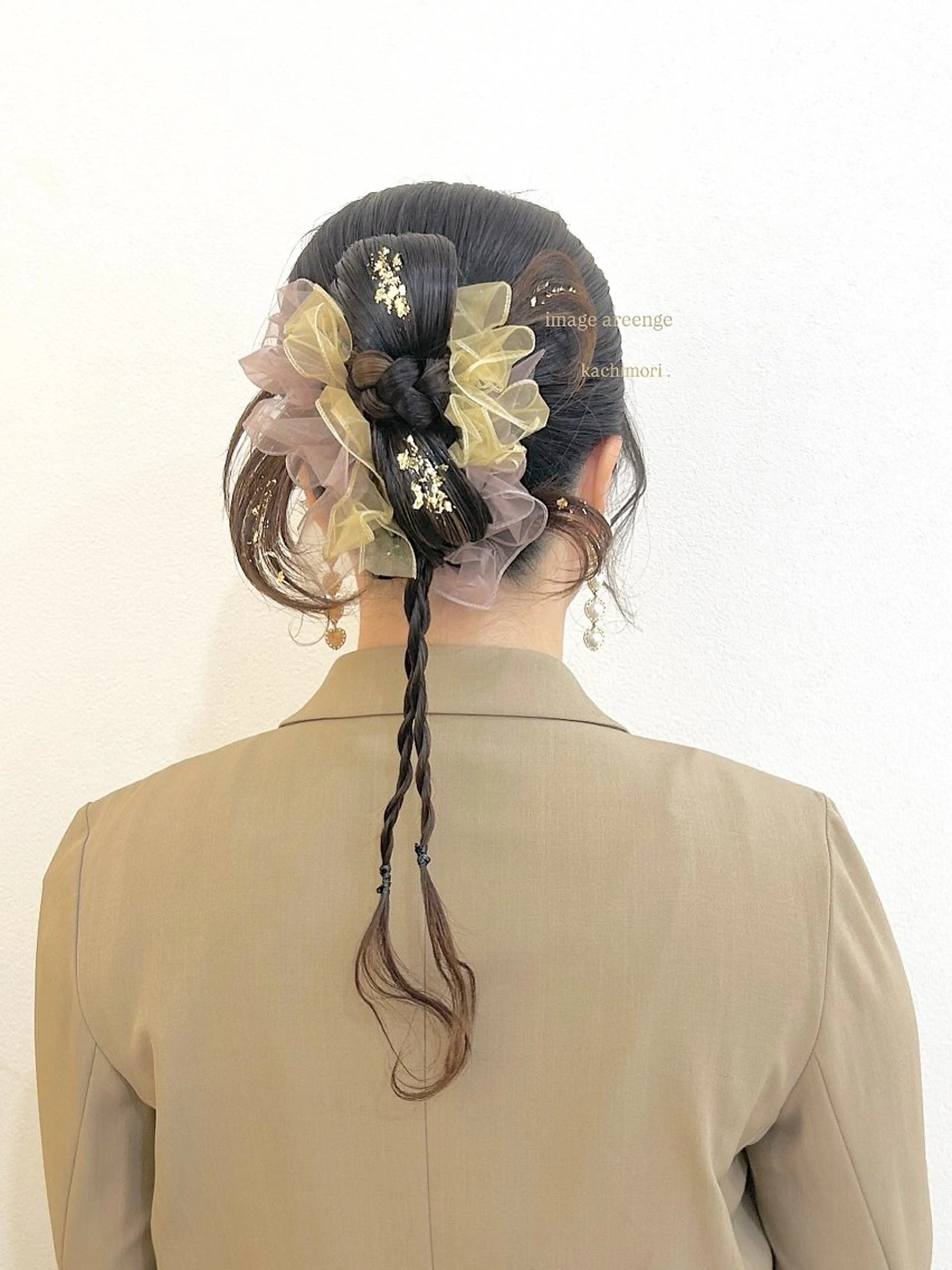 ヘアアレンジ ヘアセット アレンジカラー モデル🎀yuuiのヘアスタイル