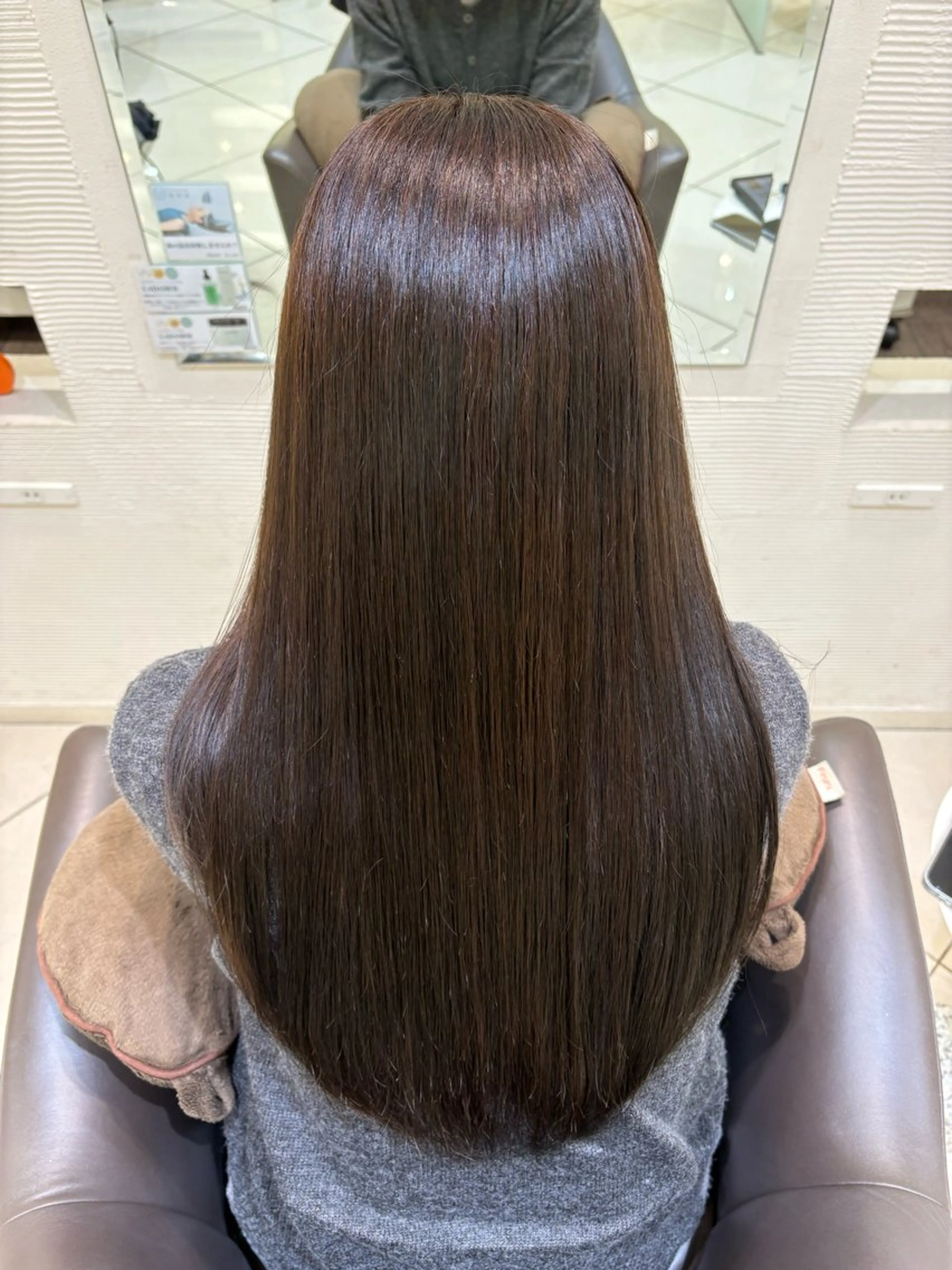 ロング パーマ 縮毛矯正 縮毛矯正/艶髪/ チホリのヘアスタイル