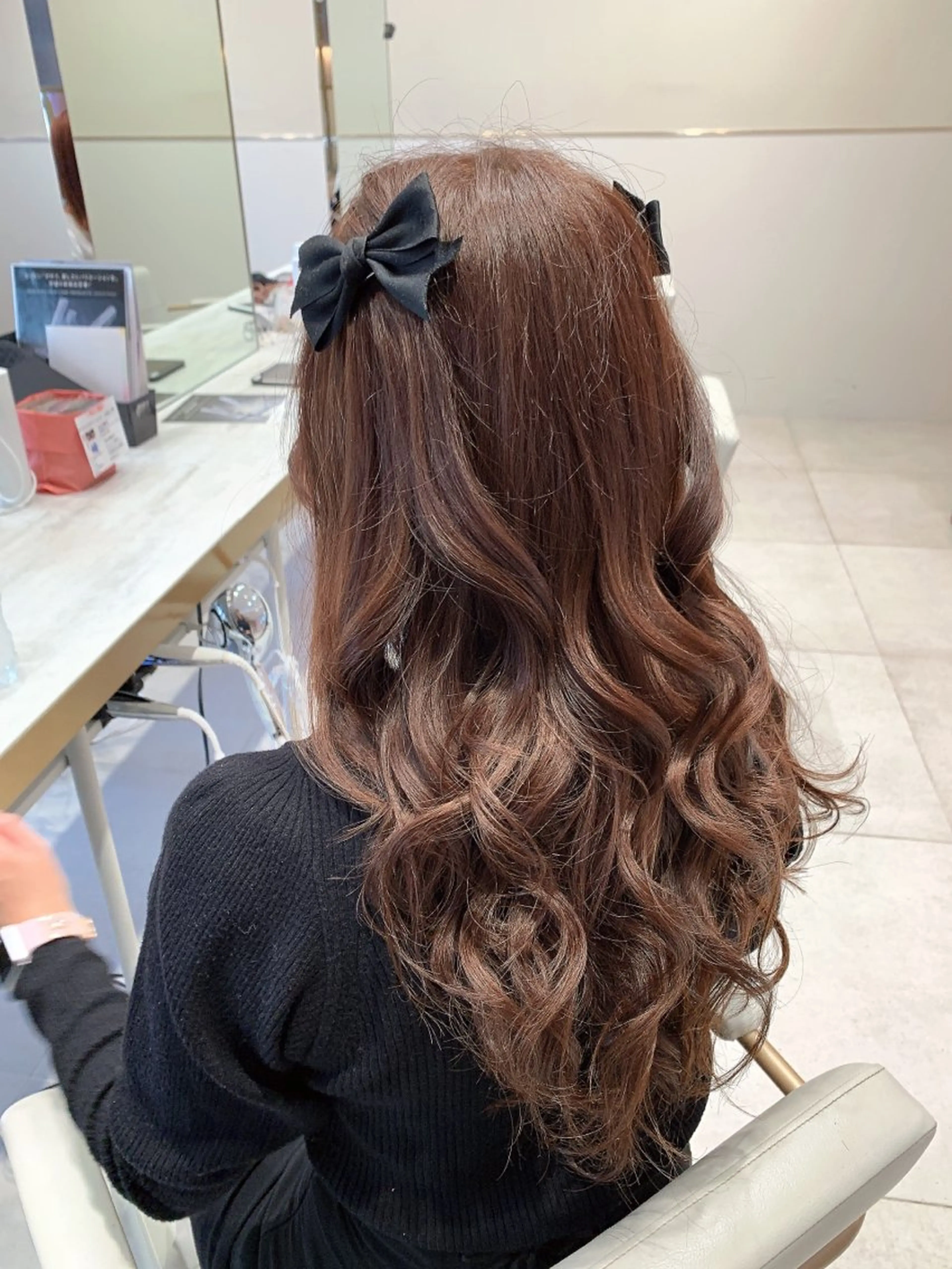 ロング カラー カット ヘアカラー トリートメント ヘッドスパ ヘアセット 韓国ヘア/レイヤー/ 顔まわり/りょーとのヘアスタイル