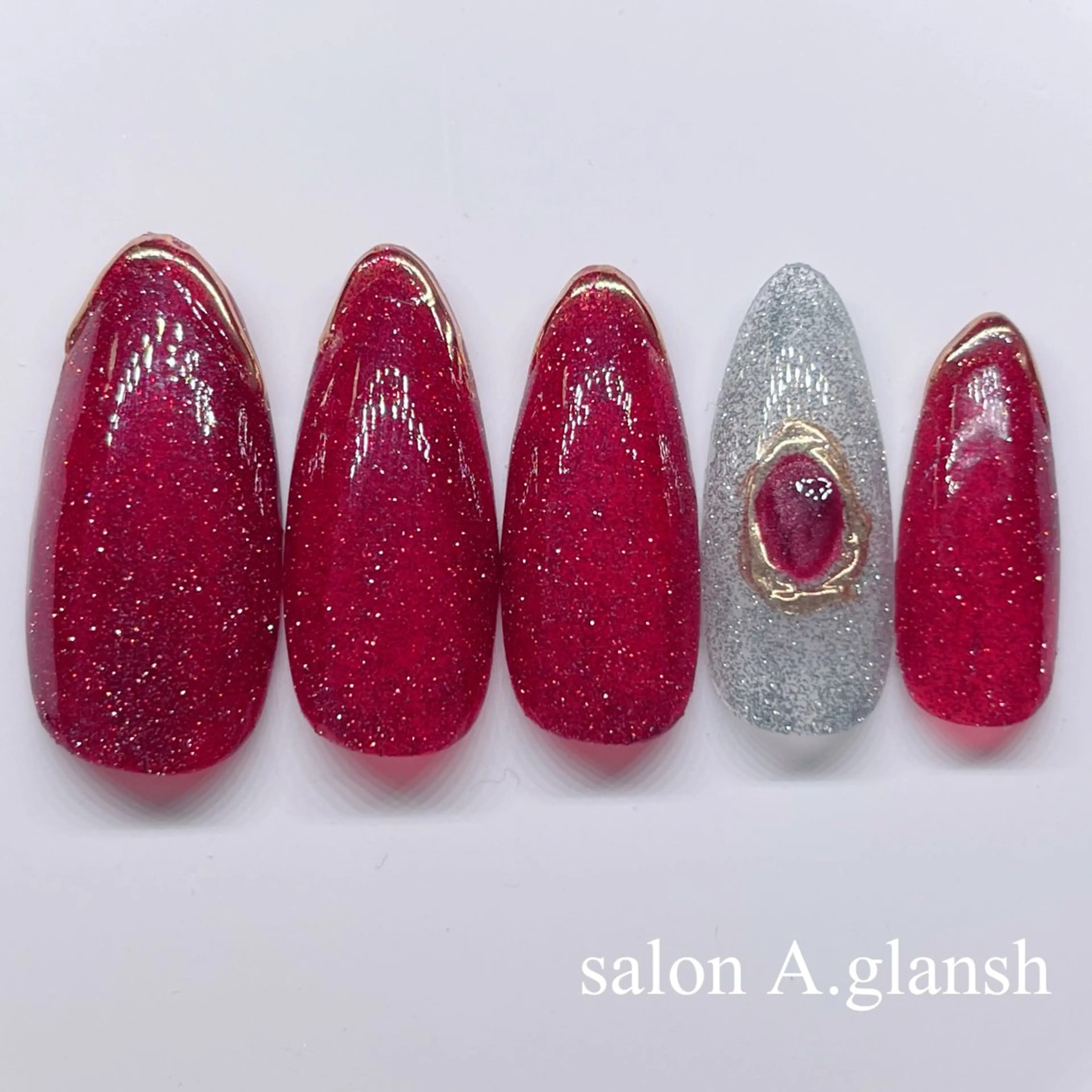 ネイル ハンドネイル salon A.glansh所属・肌質改善salon♪ 効果がわかる♪南森町のネイルデザイン