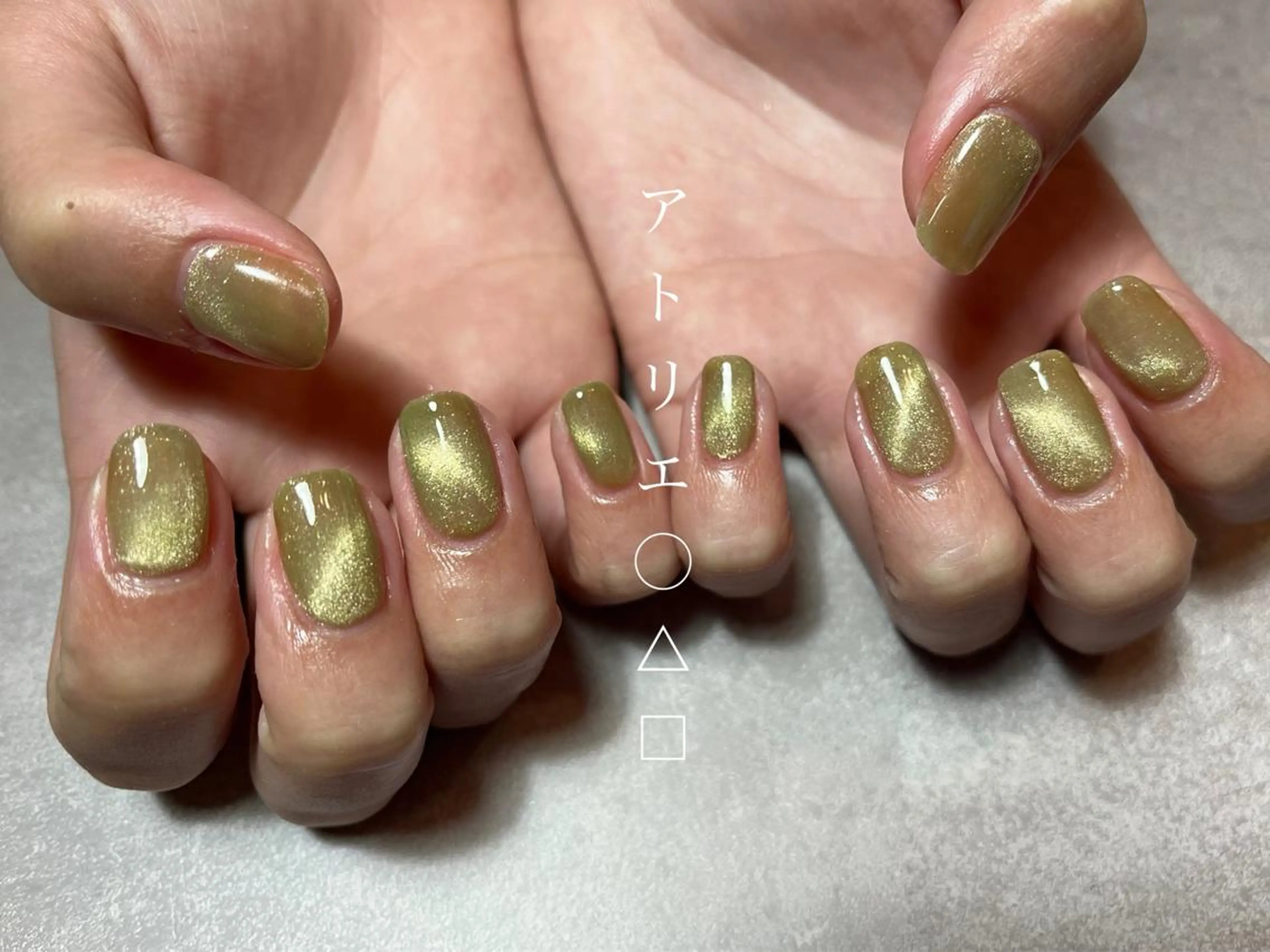 ネイル マグネットネイル ハンドネイル アトリエ ○△□のネイルデザイン