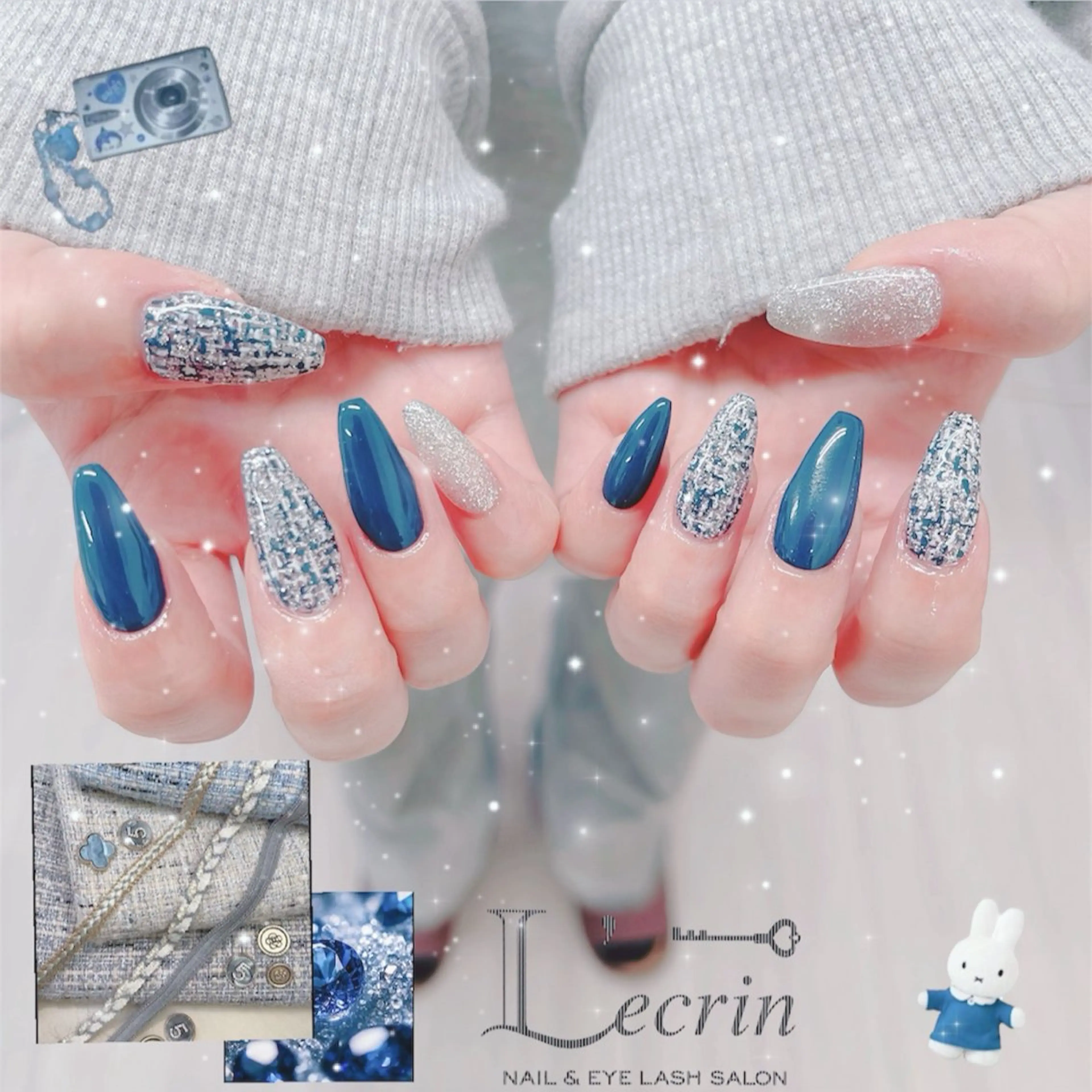 ネイル アートネイル シンプルネイル Nail&Eye lashレクランのマツエク・マツパデザイン