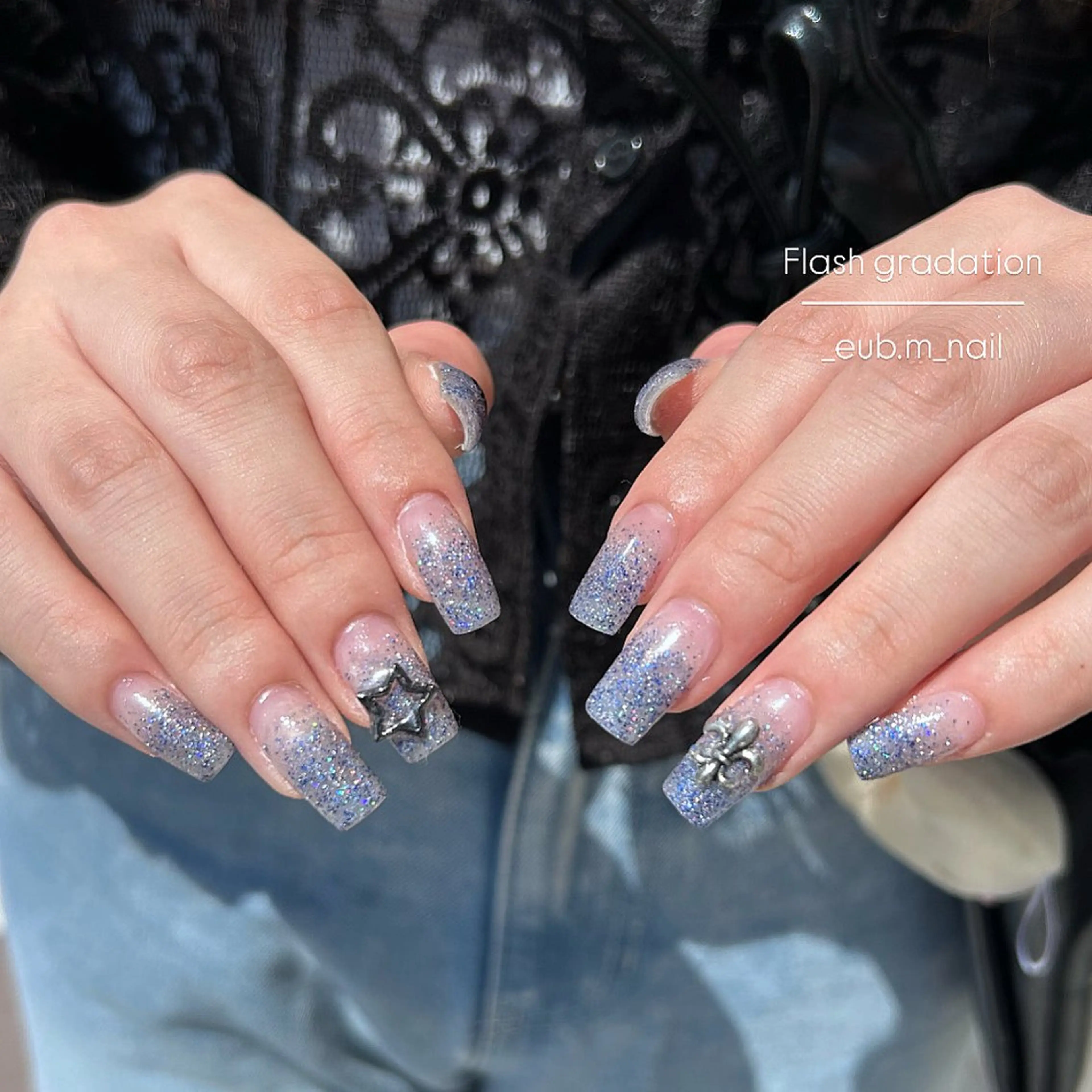 ネイル フラッシュネイル ハンドネイル 深夜ネイルサロン eub.m_nailのネイルデザイン