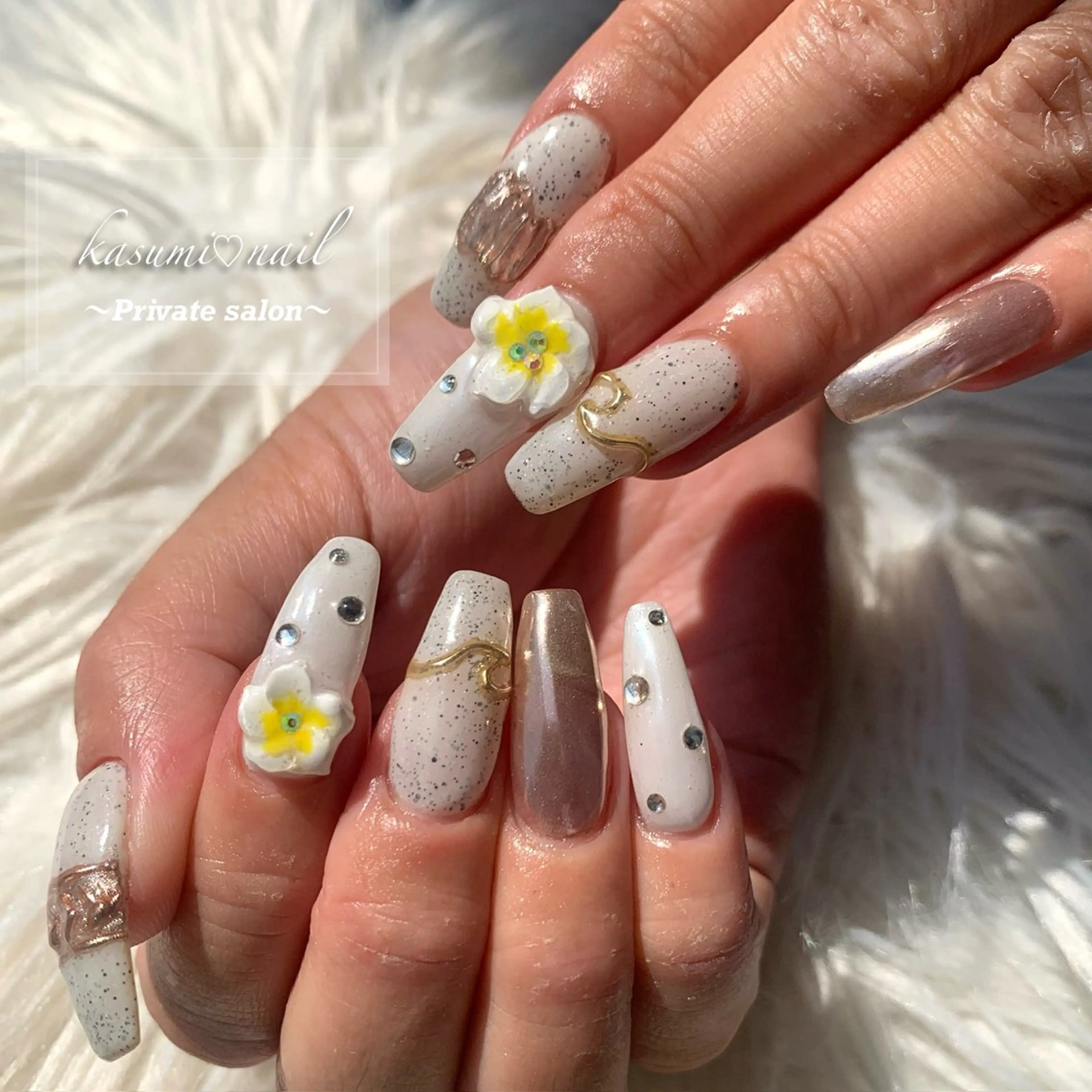 ネイル 大理石ネイル(マーブル) ニュアンスネイル KASUMI♡ Nailのネイルデザイン
