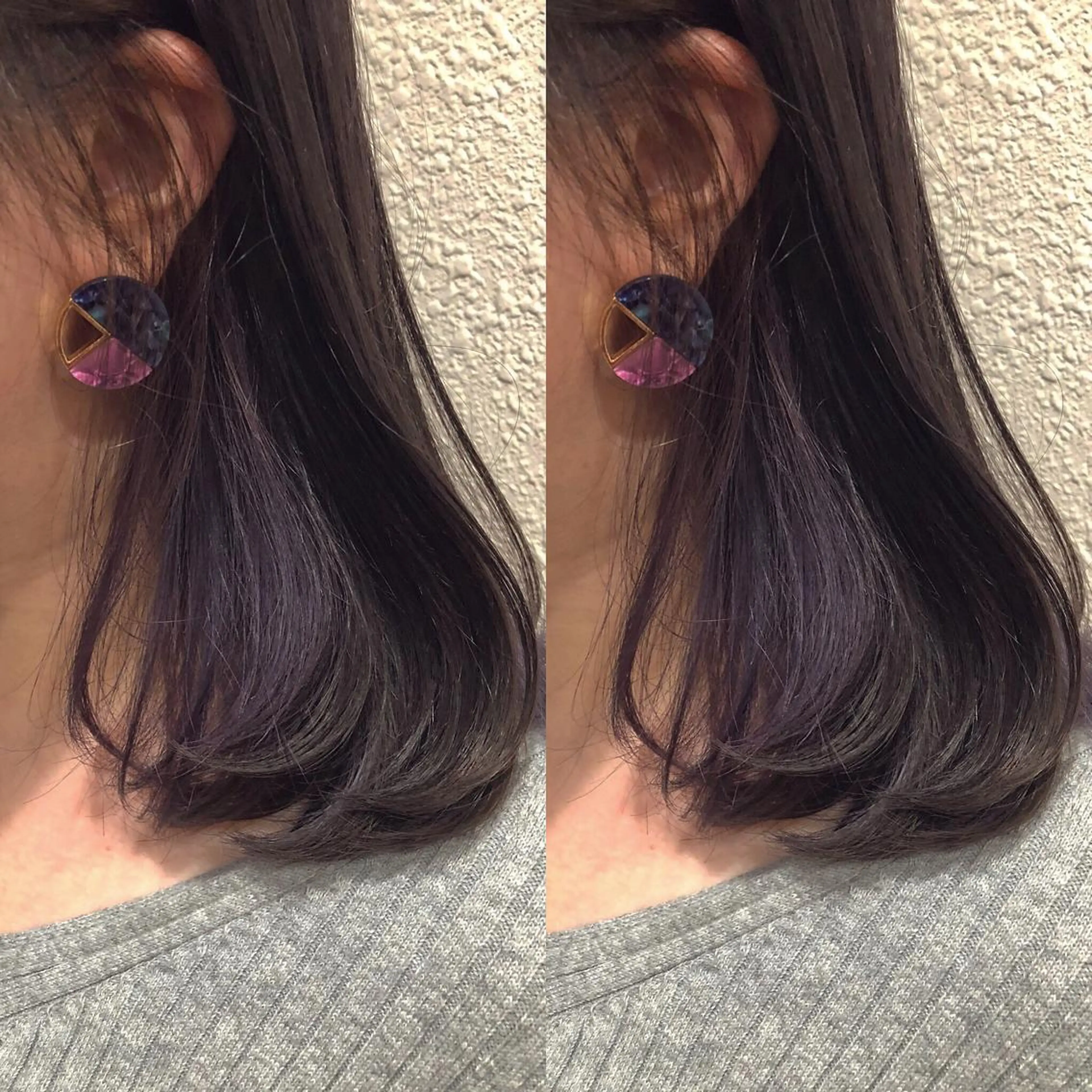 セミロング カラー パーマ ヘアアレンジ メンズ キッズ ネイル マツエク・マツパ メンズインナーカラー インナーカラー ラベンダーカラー パープルカラー パープル 新宿/髪質改善/ 美髪矯正✨浅江通友のヘアスタイル