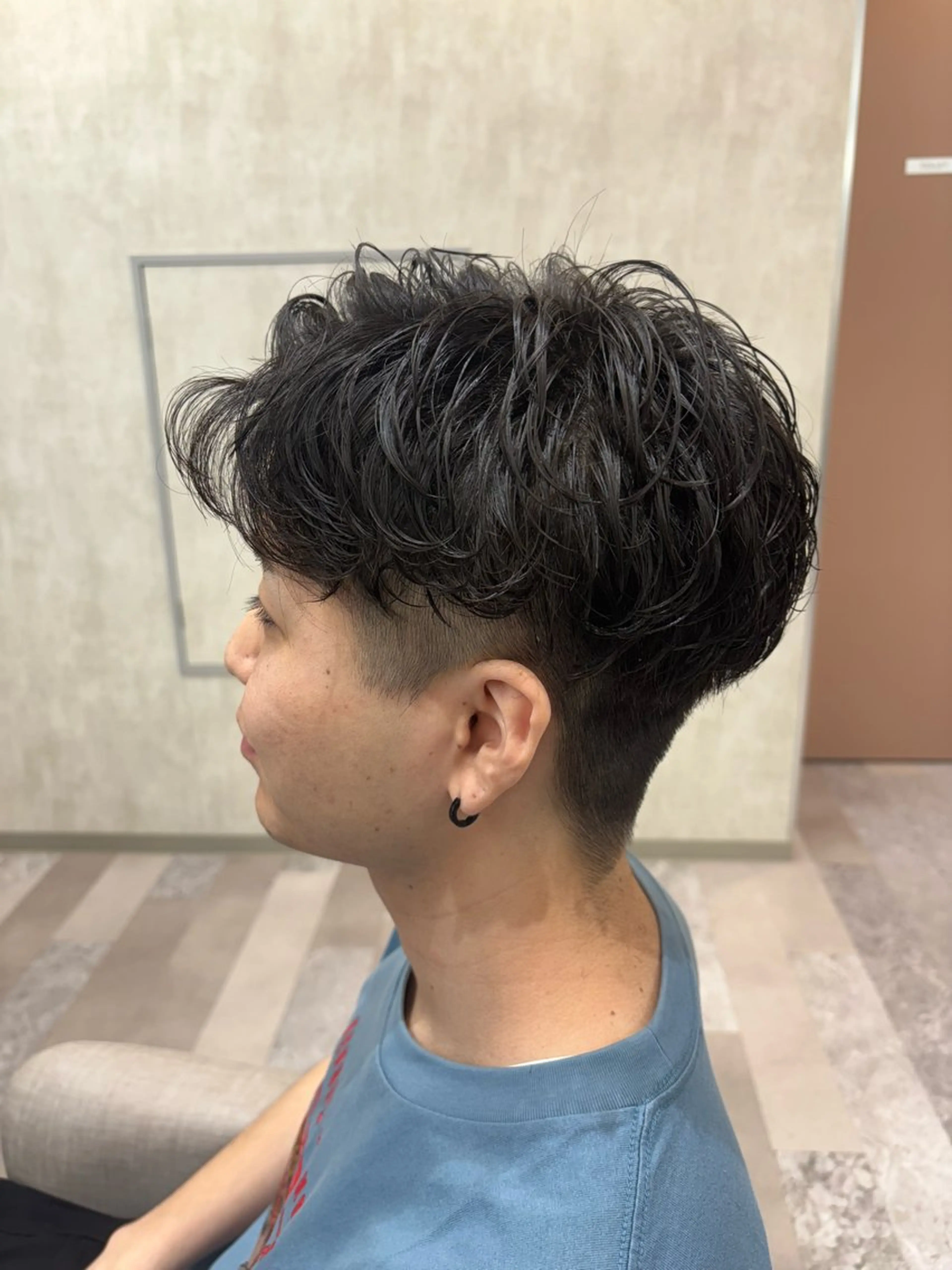 パーマ メンズ カット パーマ tokute 片岡心🐥のヘアスタイル