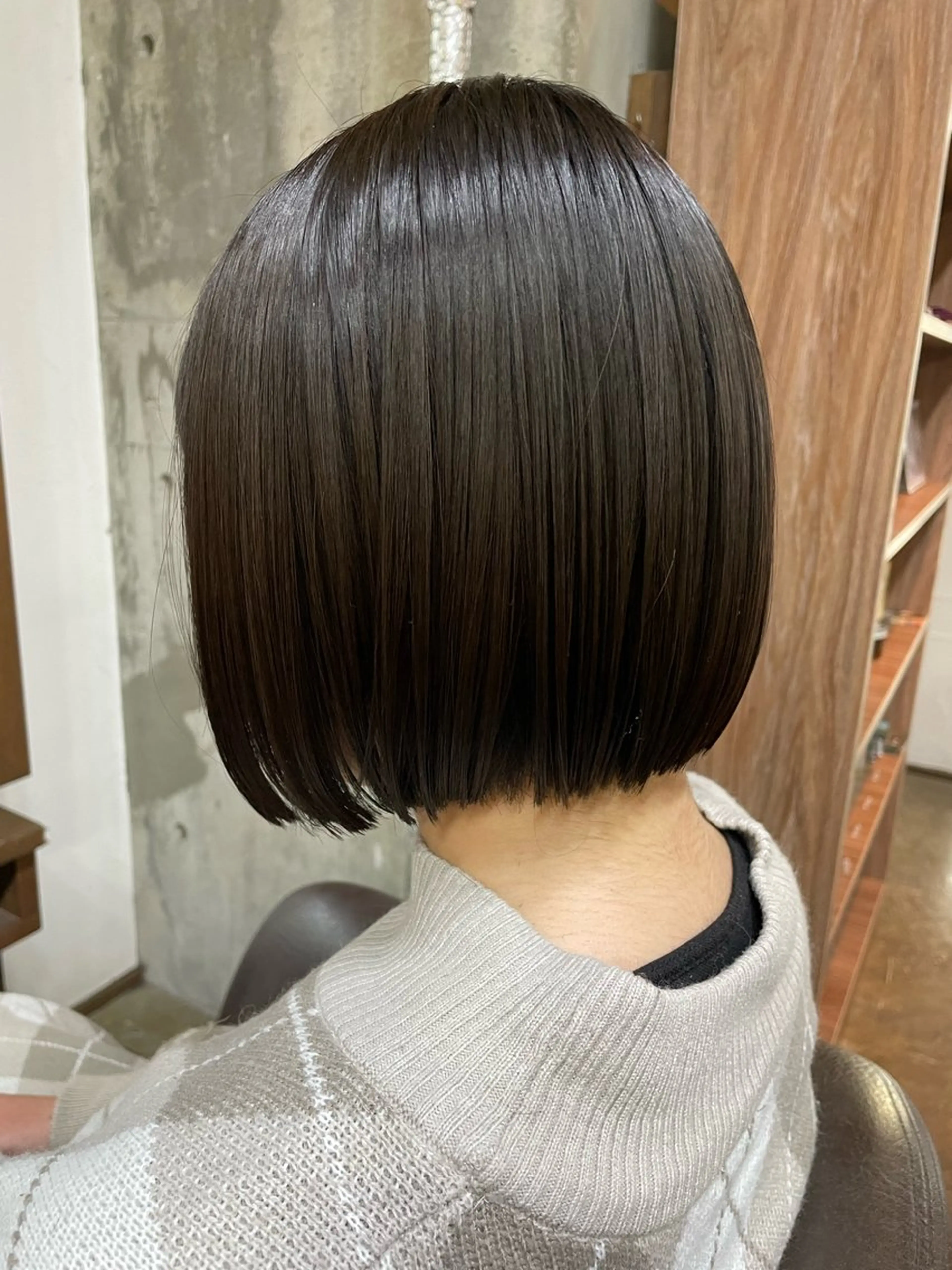 ミディアム カラー 切りっぱなしボブ ボブ Joliefille　高石店所属・Joliefille 高石店🦋かすみのヘアスタイル