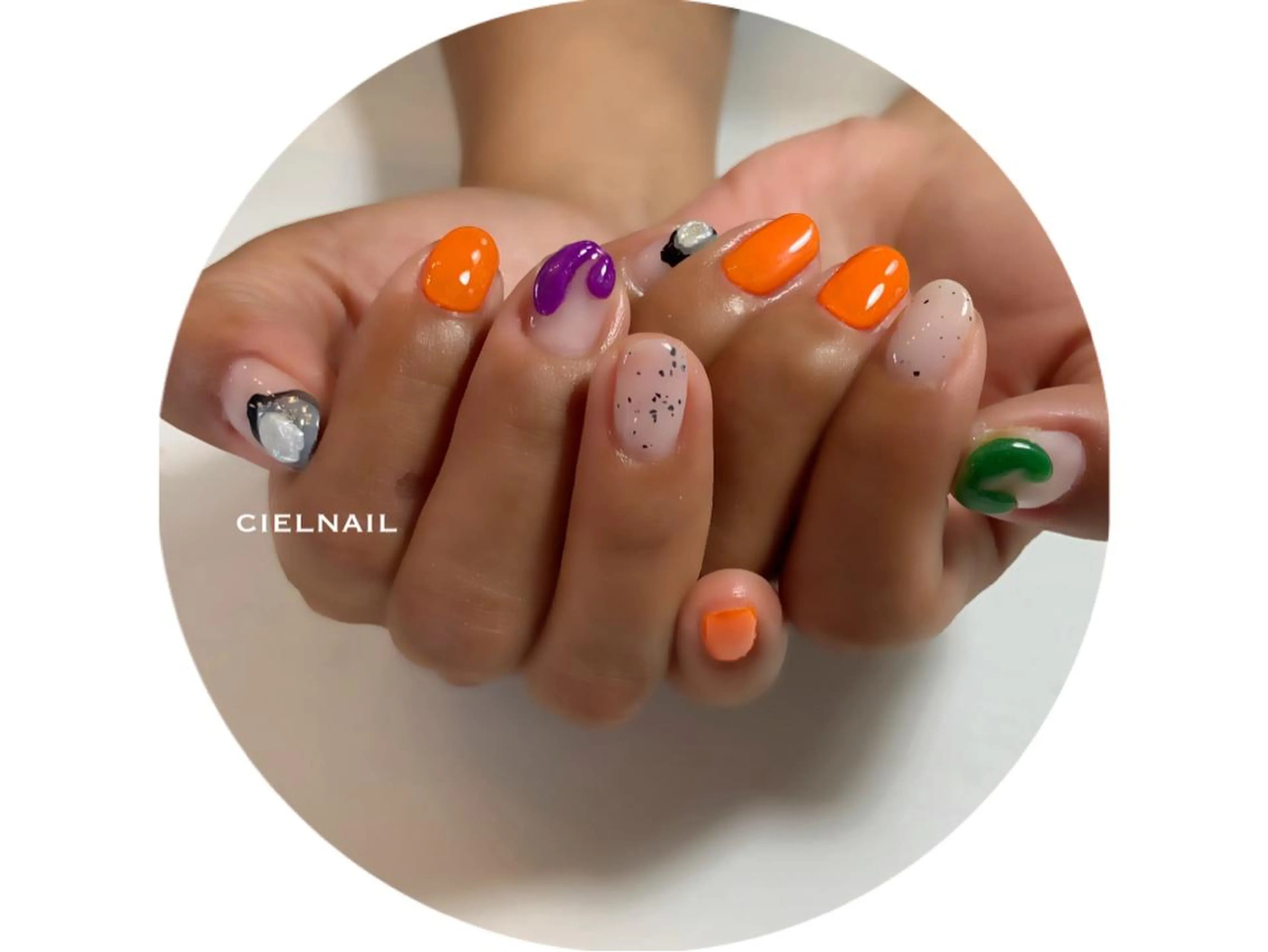 ミディアム cielnail 祇園のネイルデザイン