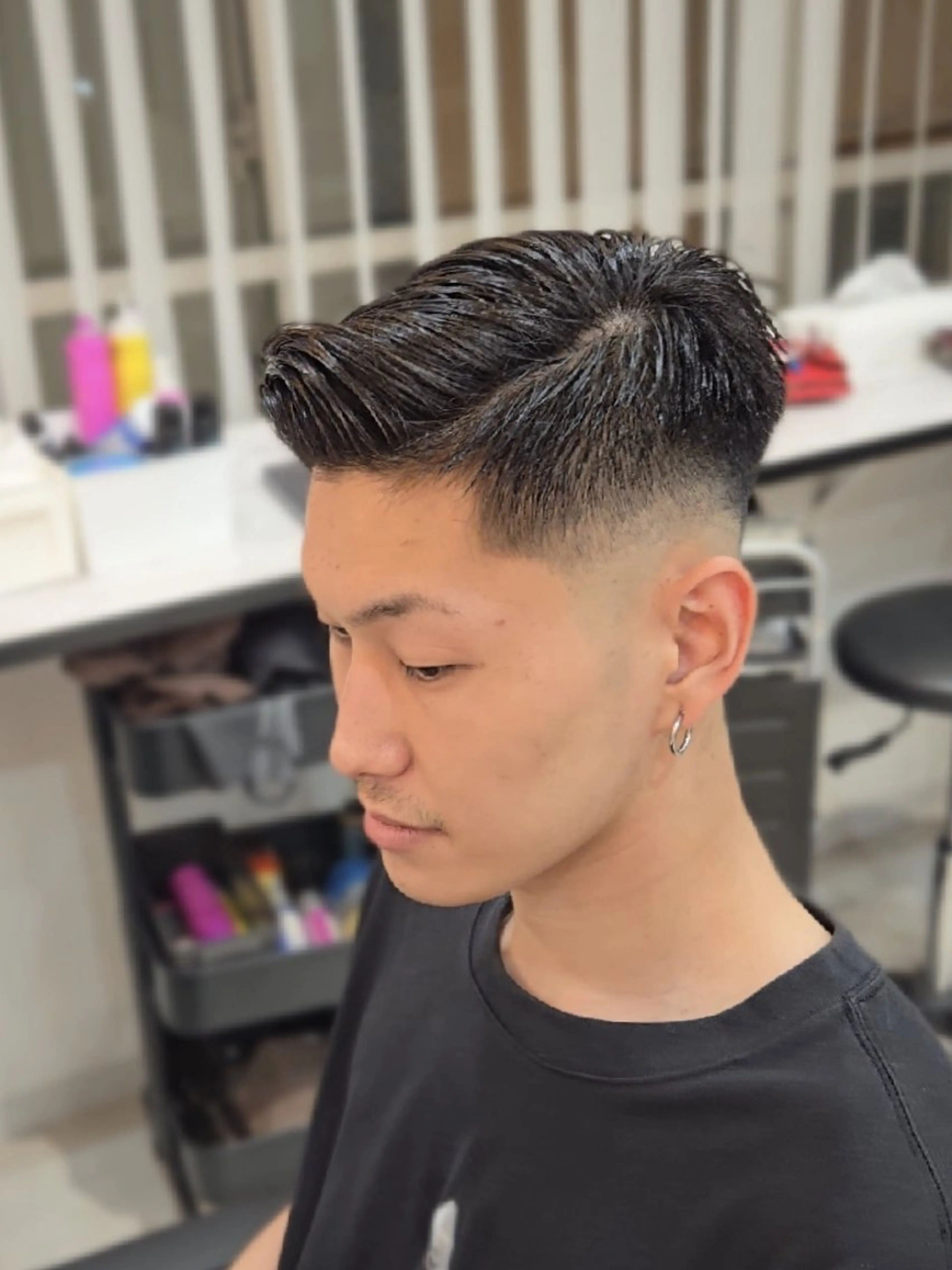 メンズ ショート フェードカット スキンフェード カット ヘアセット Lapis 名古屋駅前店所属・LEN名古屋/パーマ 海外ヘア/メンズ特化のヘアスタイル