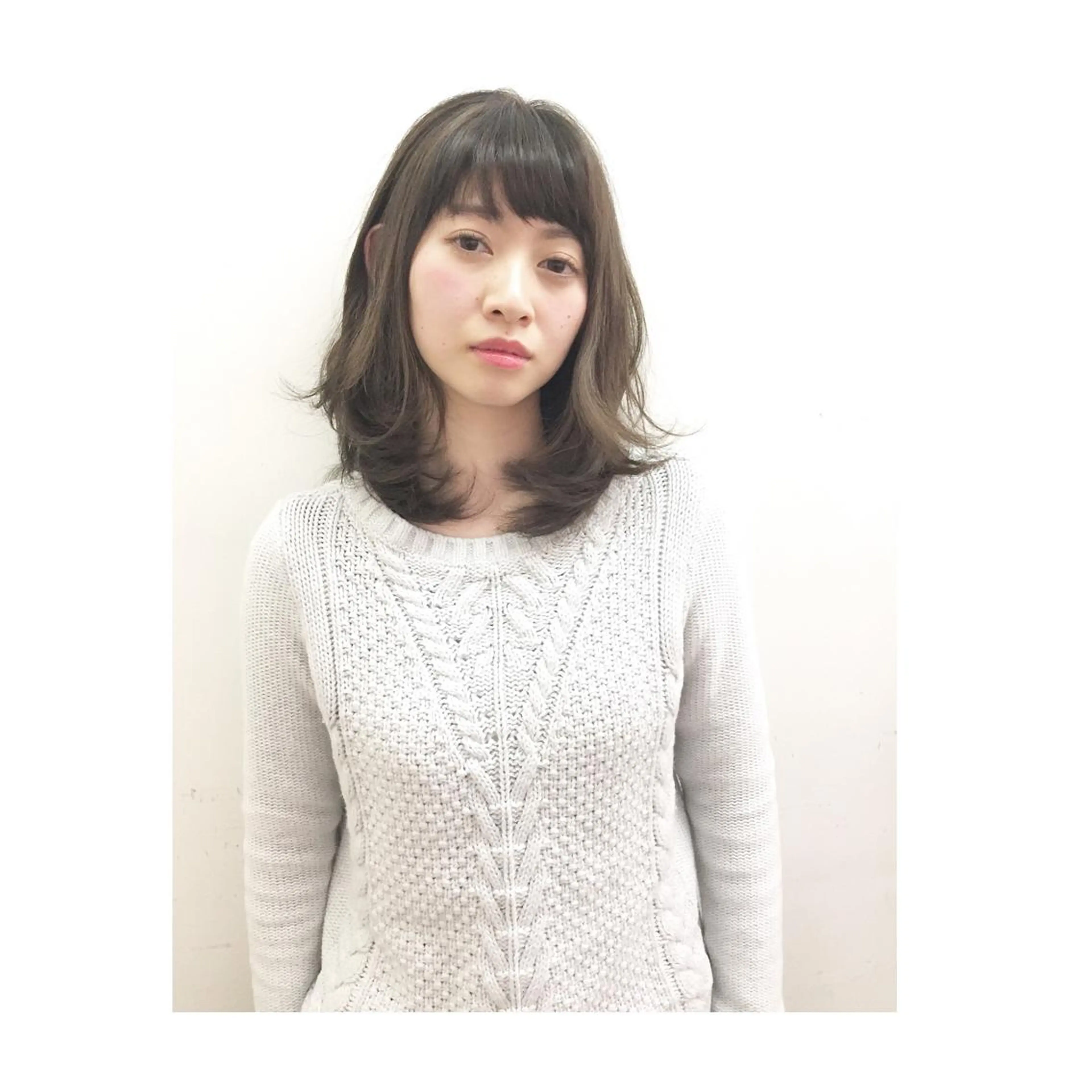 ミディアム ✂️小顔カット✂️ 山本有紀のヘアスタイル