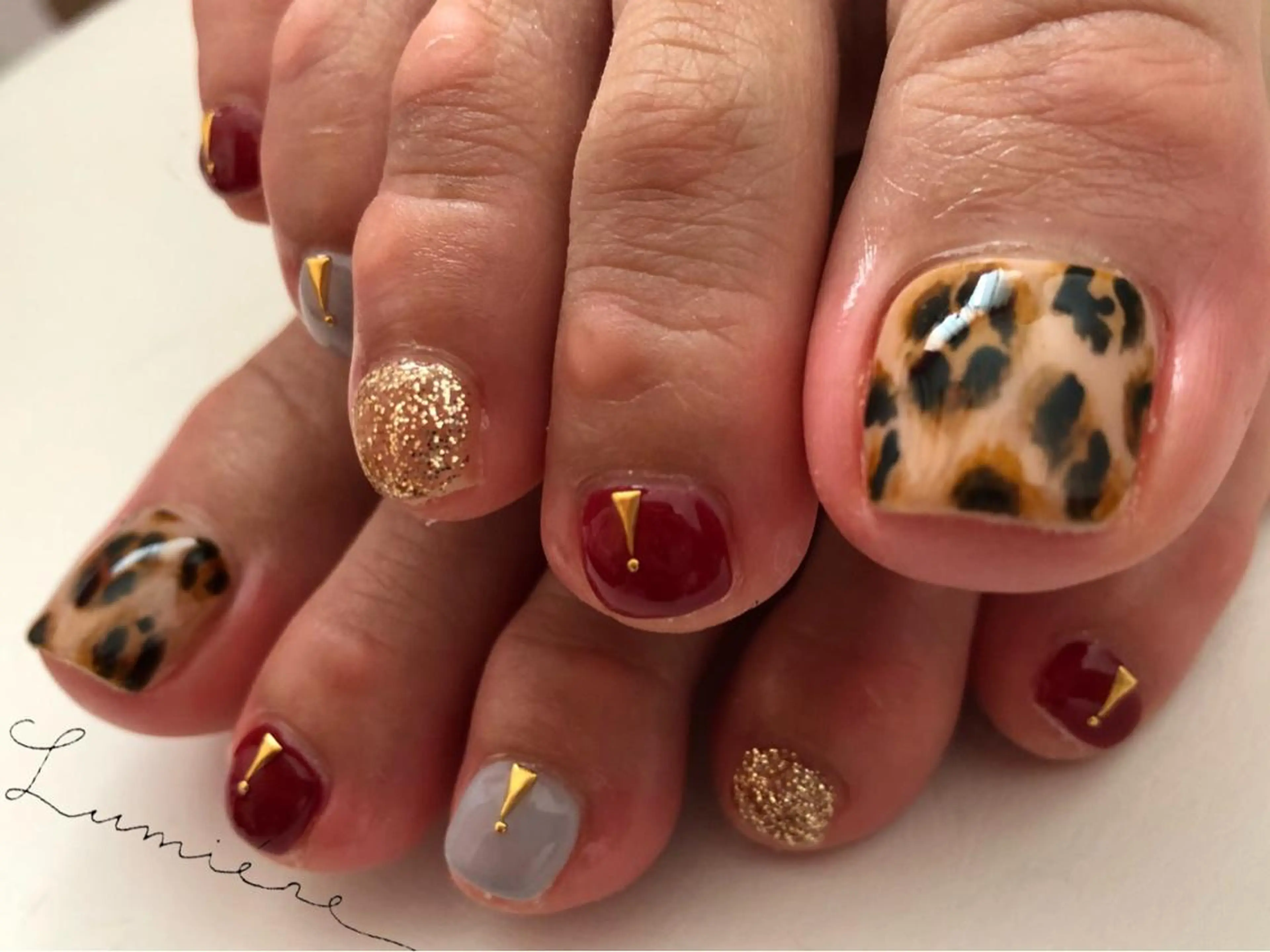 ネイル オフィスネイル フットネイル nail salon Lumiereのネイルデザイン