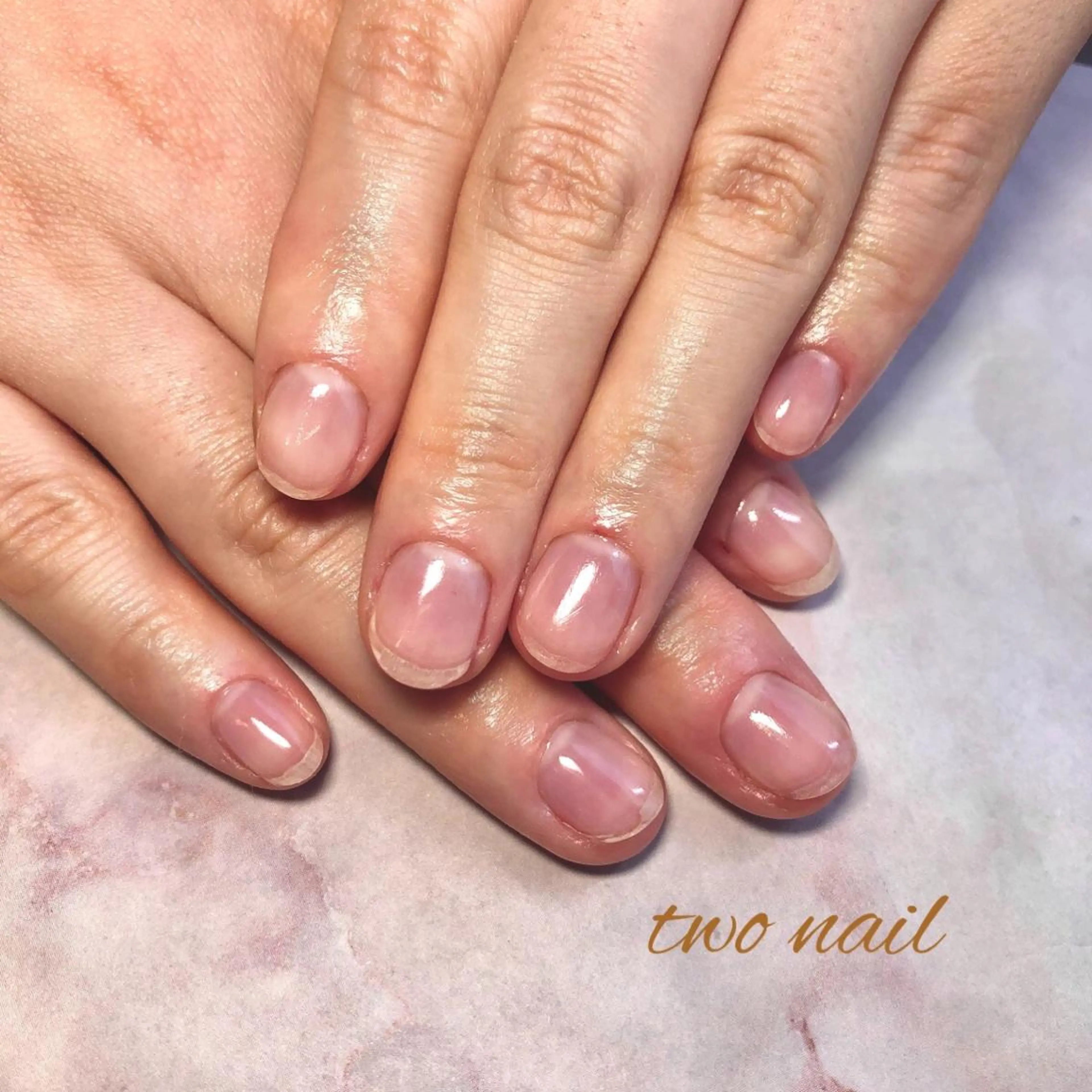 ネイル クリアネイル フットネイル ジェルネイル ハート ハンドネイル two nailのネイルデザイン