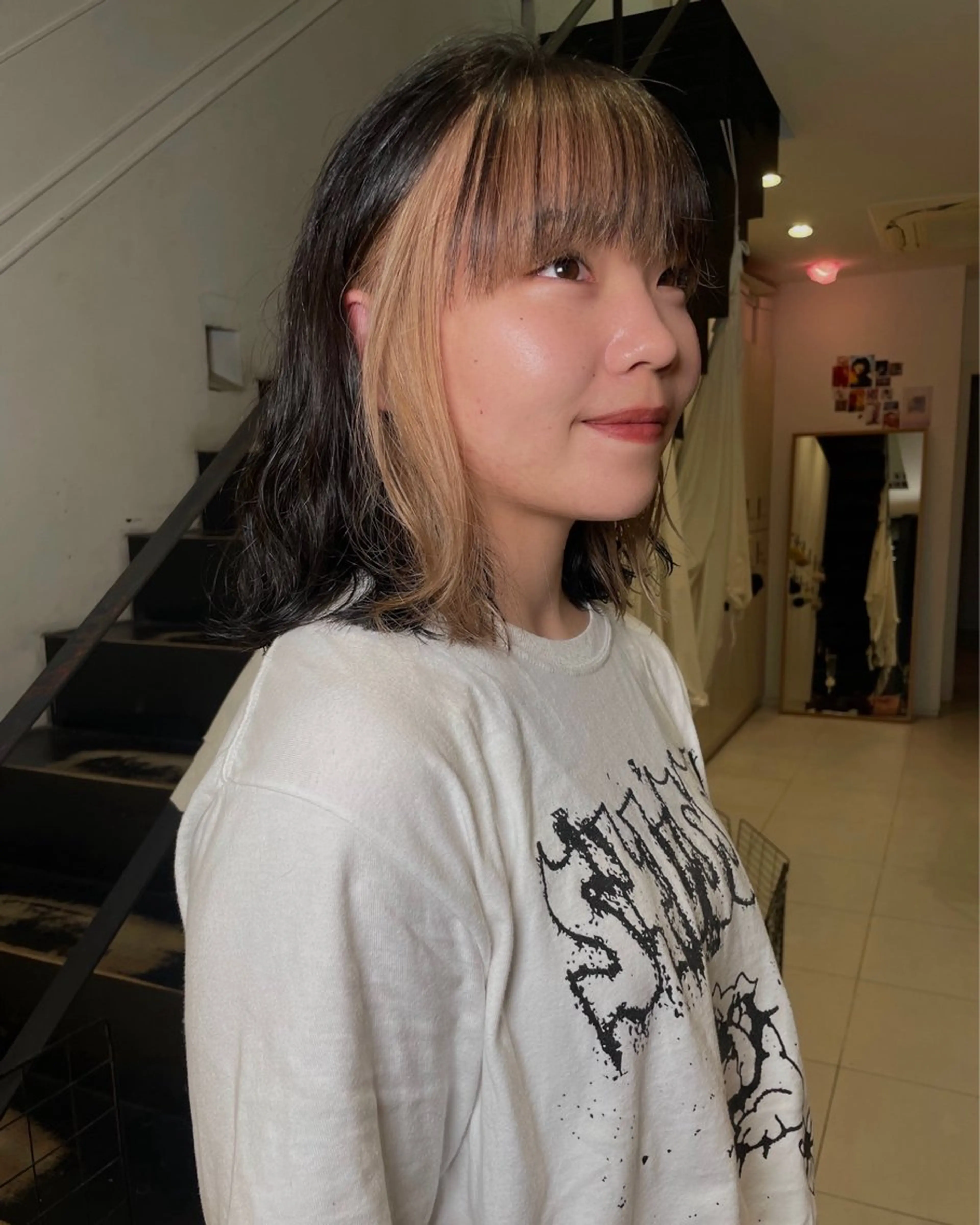 ミディアム カラー 太田 妃香/岡崎美容室のヘアスタイル